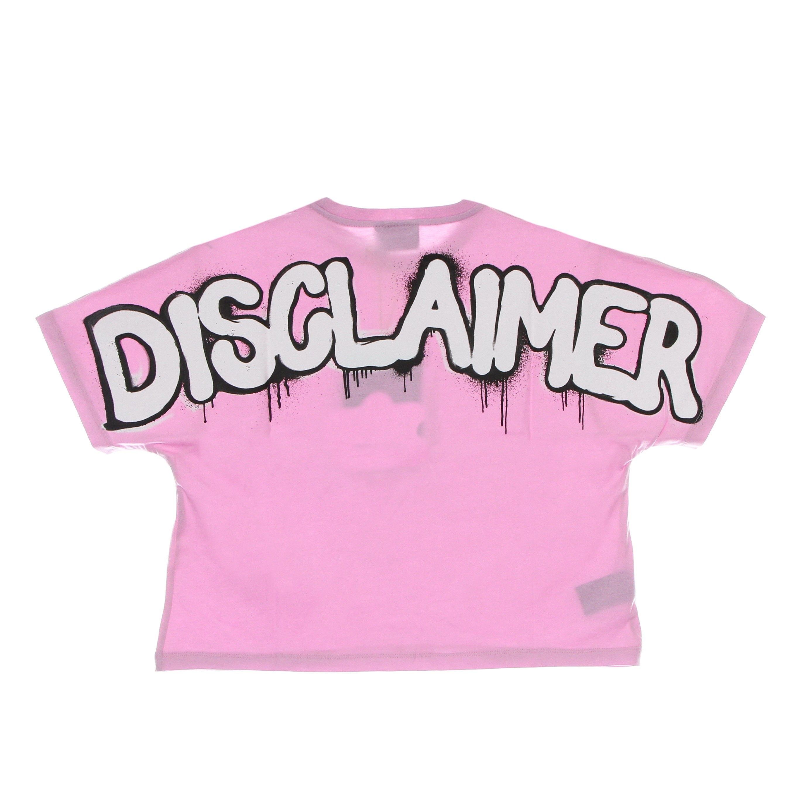 Big Logo Back Tee Pink Women's Cropped T-Shirt
