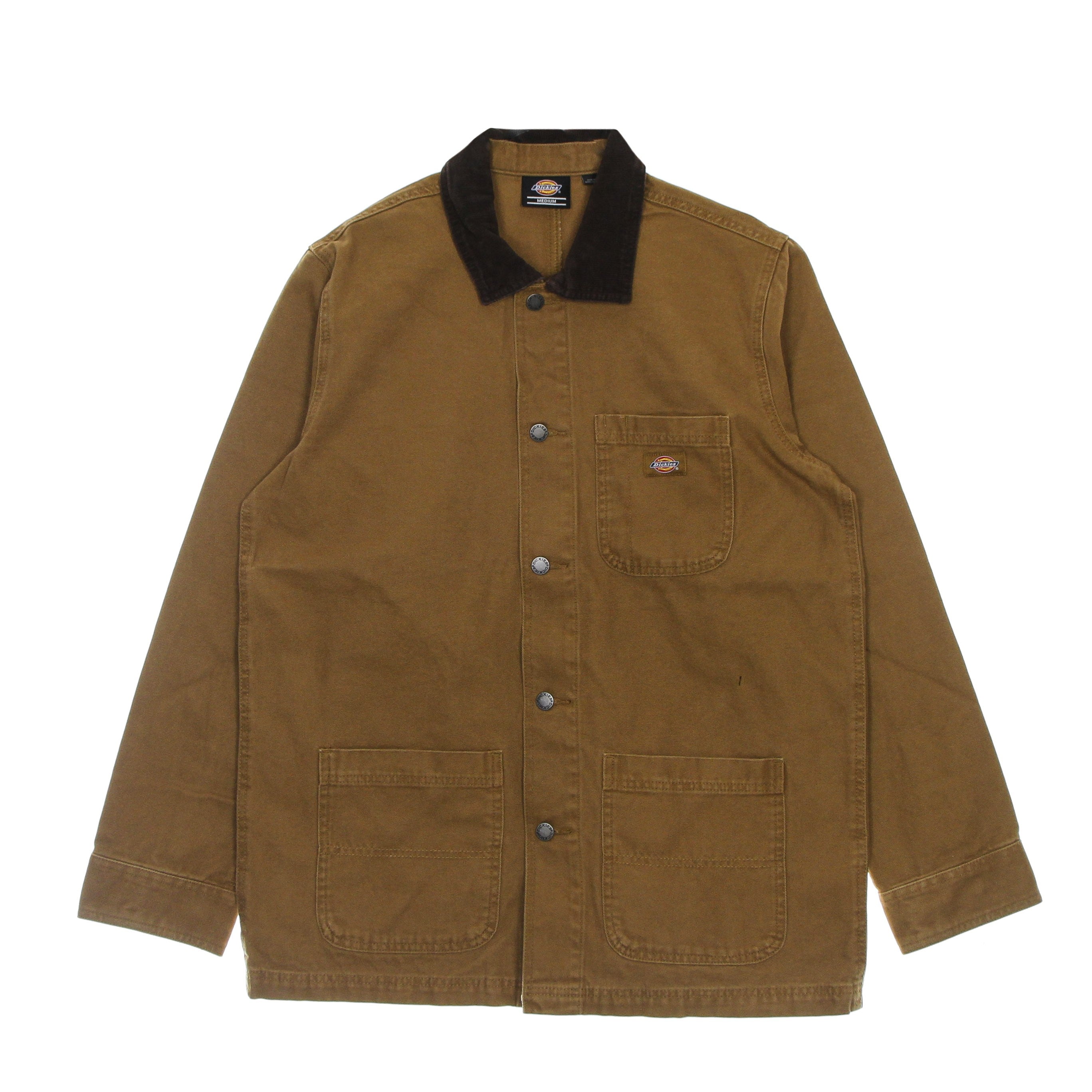 Dickies, Giacca Workwear Uomo Duck Canvas Summer Chore Coat, Stone Washed Brown Duck