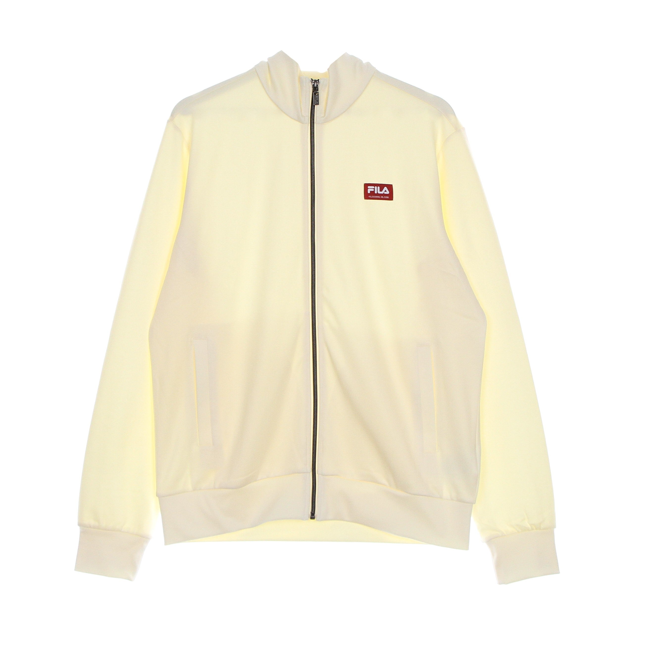 Fila, Felpa Leggera Collo Alto Uomo Traun Track Jacket, Sweet Corn