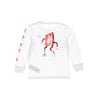 Nike, Maglietta Manica Lunga Bambino Boxy Dance L/s Tee, White