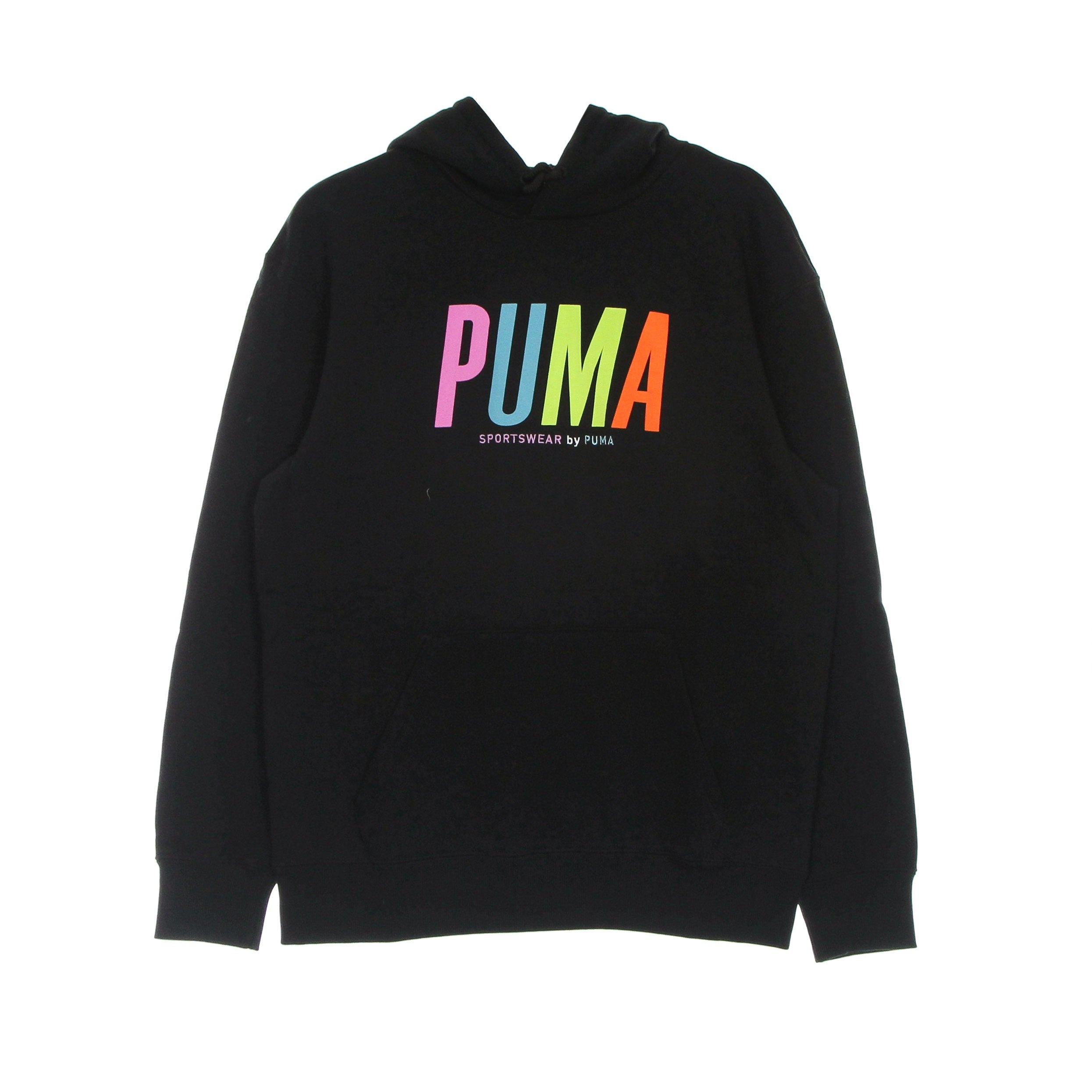 Puma, Felpa Leggera Cappuccio Uomo Graphic Hoodie, Black