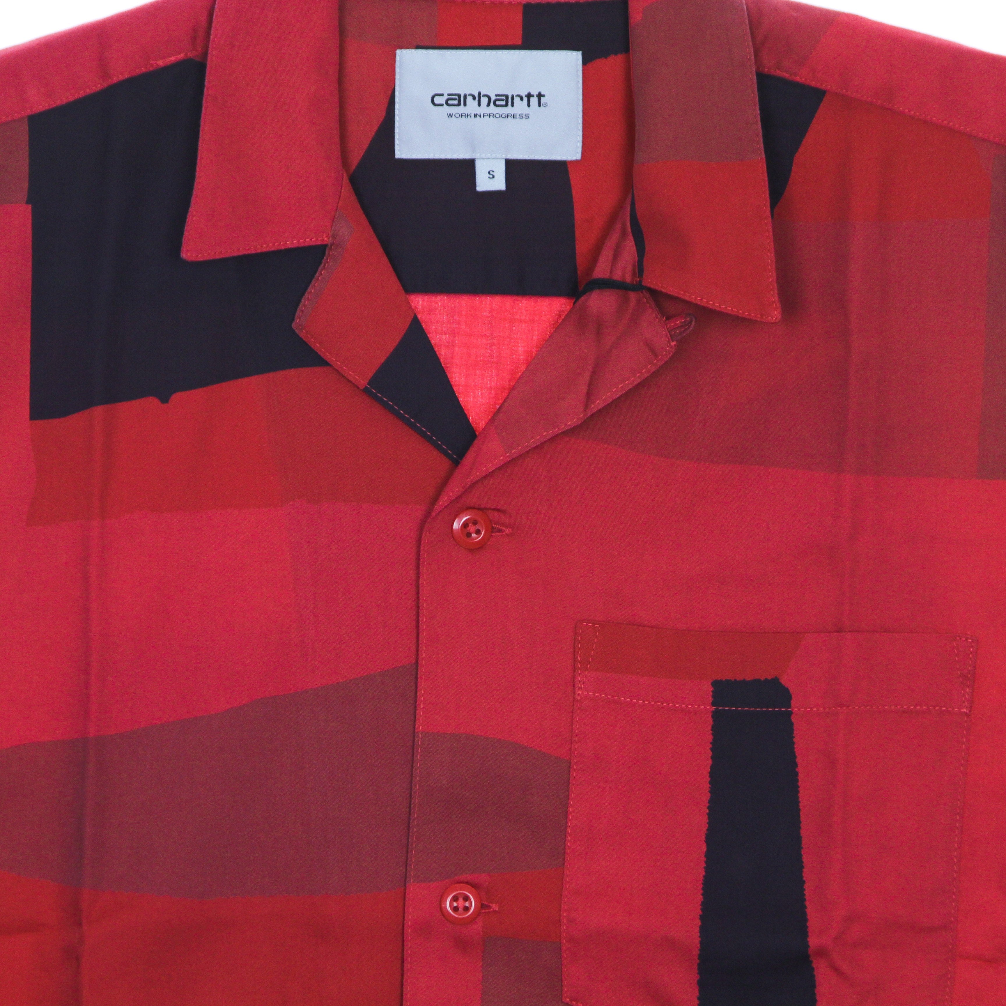 Carhartt Wip, Camicia Manica Corta Uomo S/s Geo Shirt, Geo Print/cornel