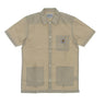 Carhartt Wip, Camicia Manica Corta Uomo Creek Shirt, Wall