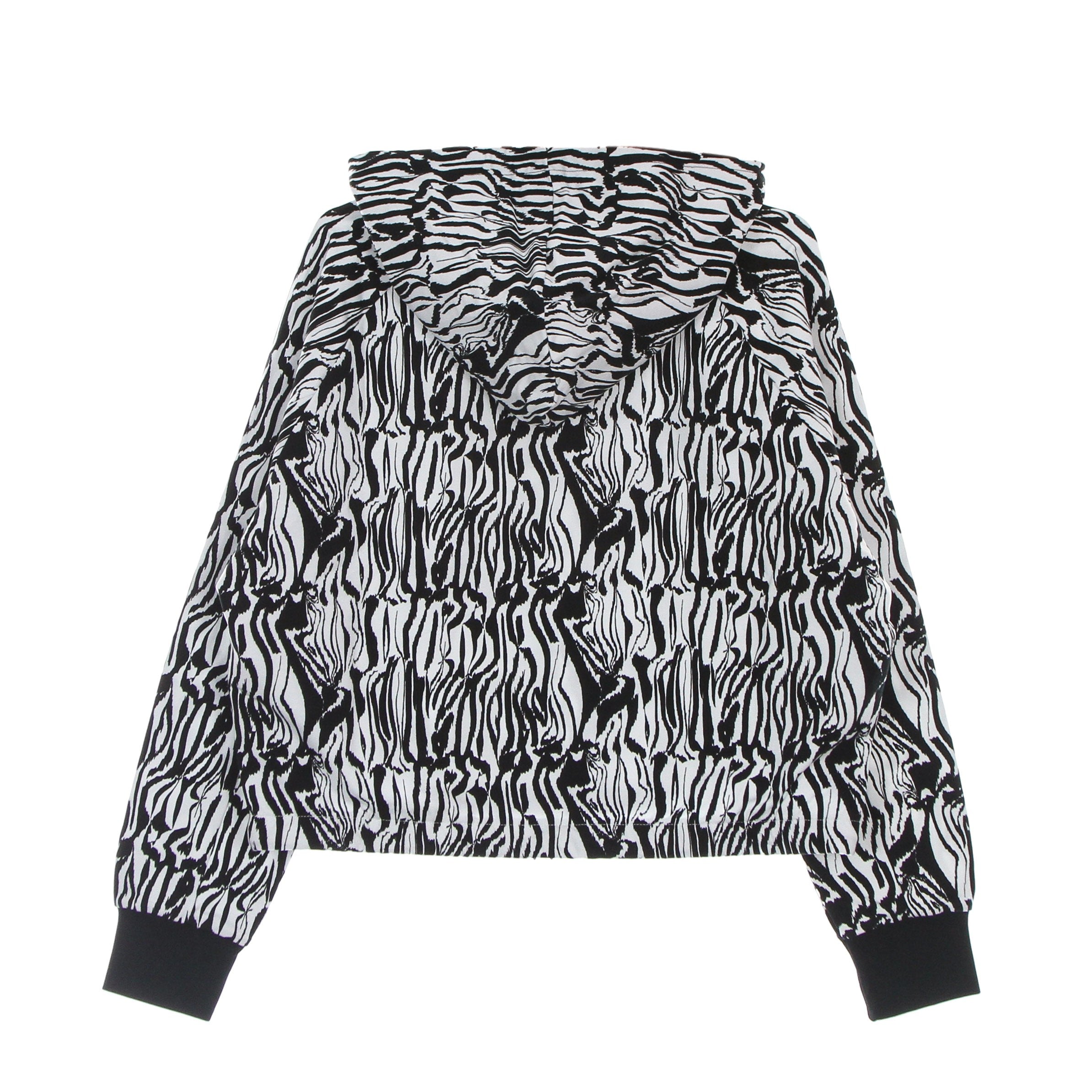 Fila, Felpa Leggera Cappuccio Corta Donna Breza All Over Print Cropped Hoody, 