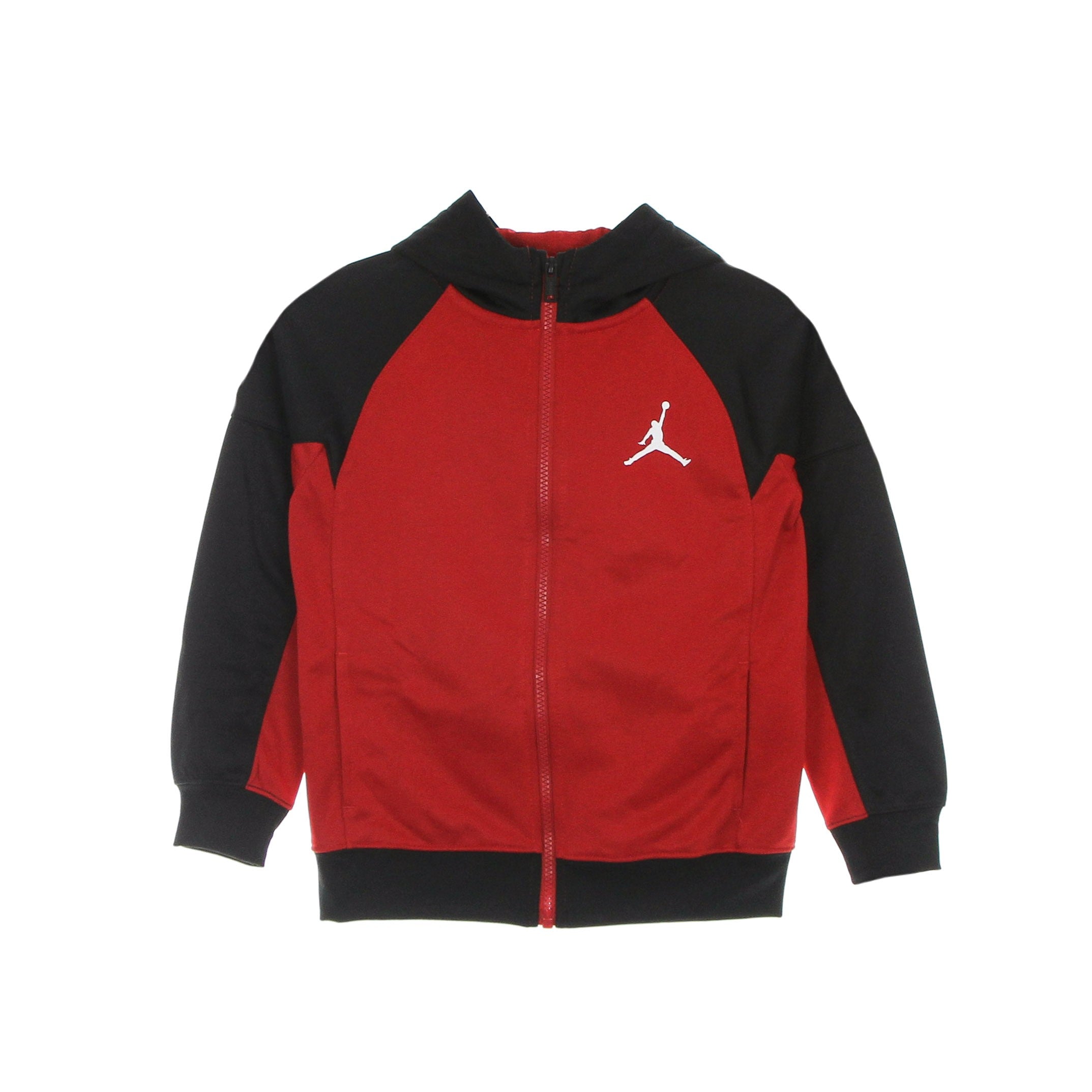 Jordan, Felpa Cappuccio Zip Bambino Jumpman Big Sport Therma Fz Hoodie, Gym Red