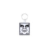 Obey, Portachiavi Uomo Icon Metal Keychain, White