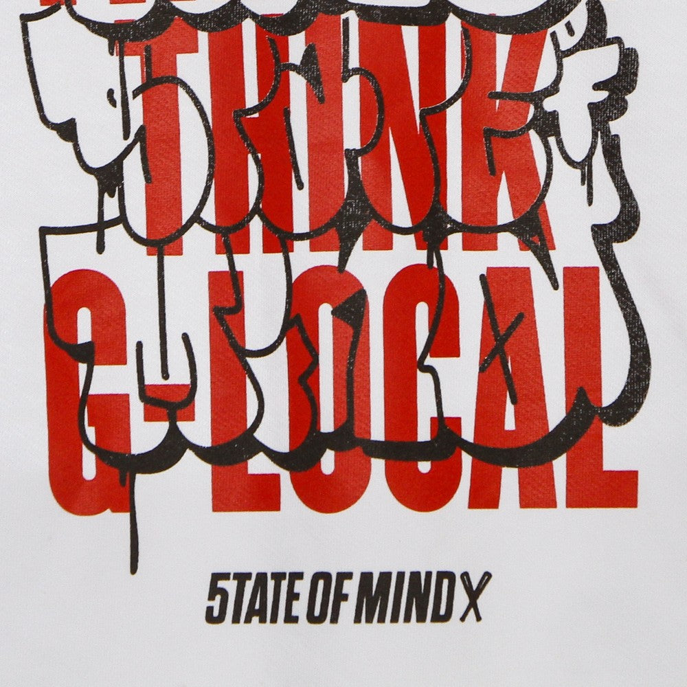 5tate Of Mind, Felpa Leggera Girocollo Uomo Throw Up Crewneck, 