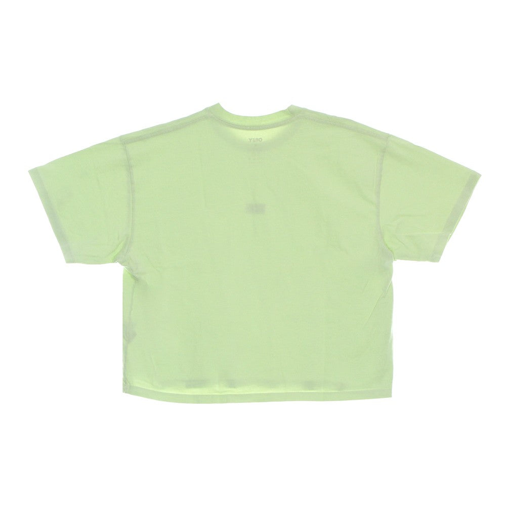 Women's Short T-Shirt Tag Custom Crop Tee Aloe Gel