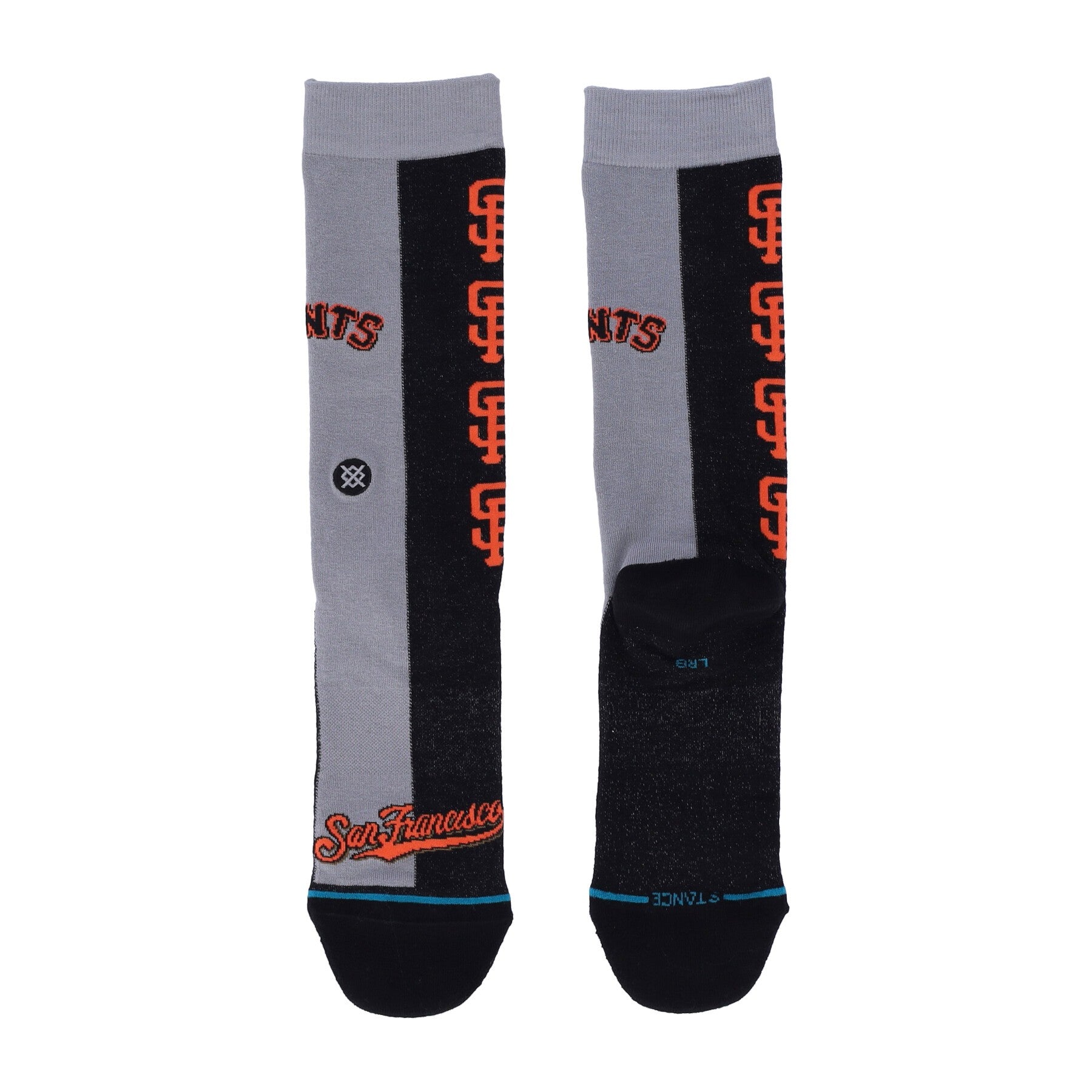 Stance, Calza Media Uomo Giants Split Crew, Black