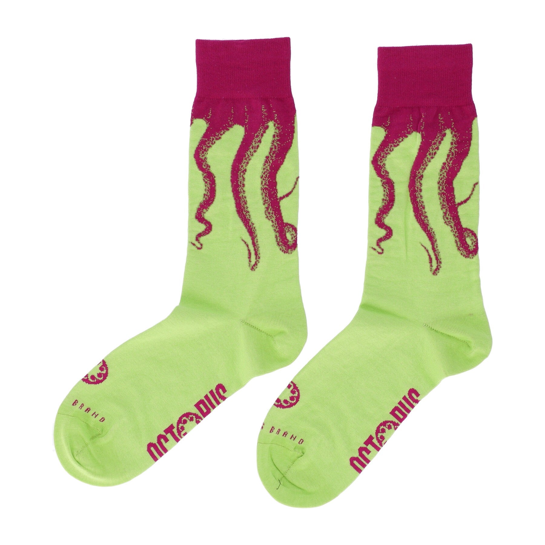 Octopus, Calza Media Uomo Original Socks, Purple/green