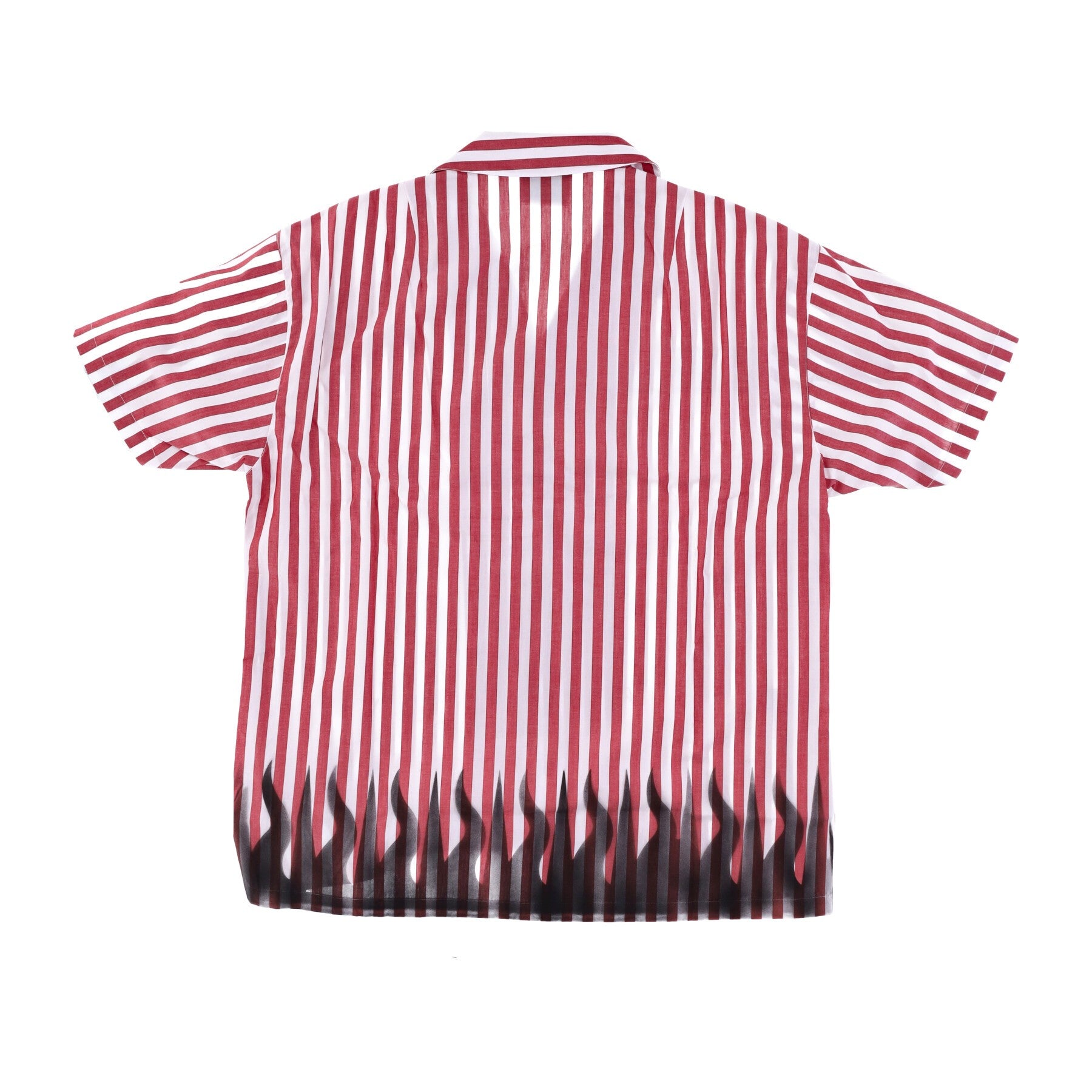 Ihs, Camicia Manica Corta Uomo Striped Bowling Shirt, 