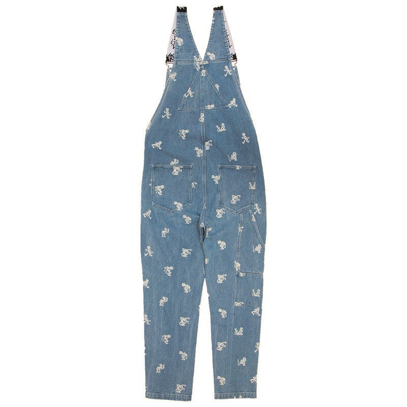 Ripndip, Salopette Uomo Dance Party Denim Overalls, 