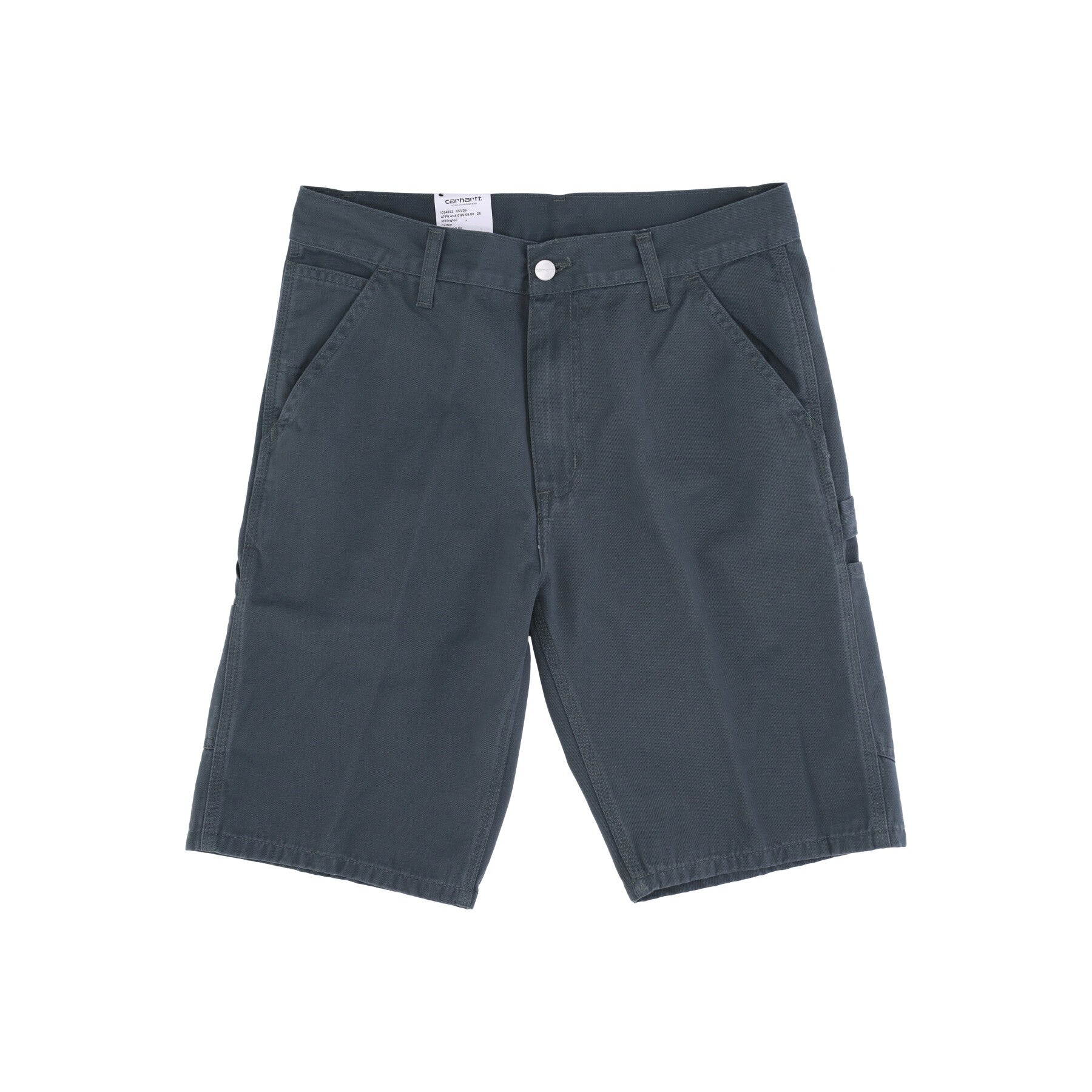 Carhartt Wip, Jeans Corto Uomo Ruck Single Knee Short, Hemlock Green Stone Washed