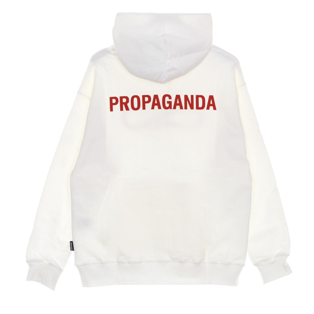 Propaganda, Felpa Leggera Cappuccio Uomo Logo Red Hoodie, 