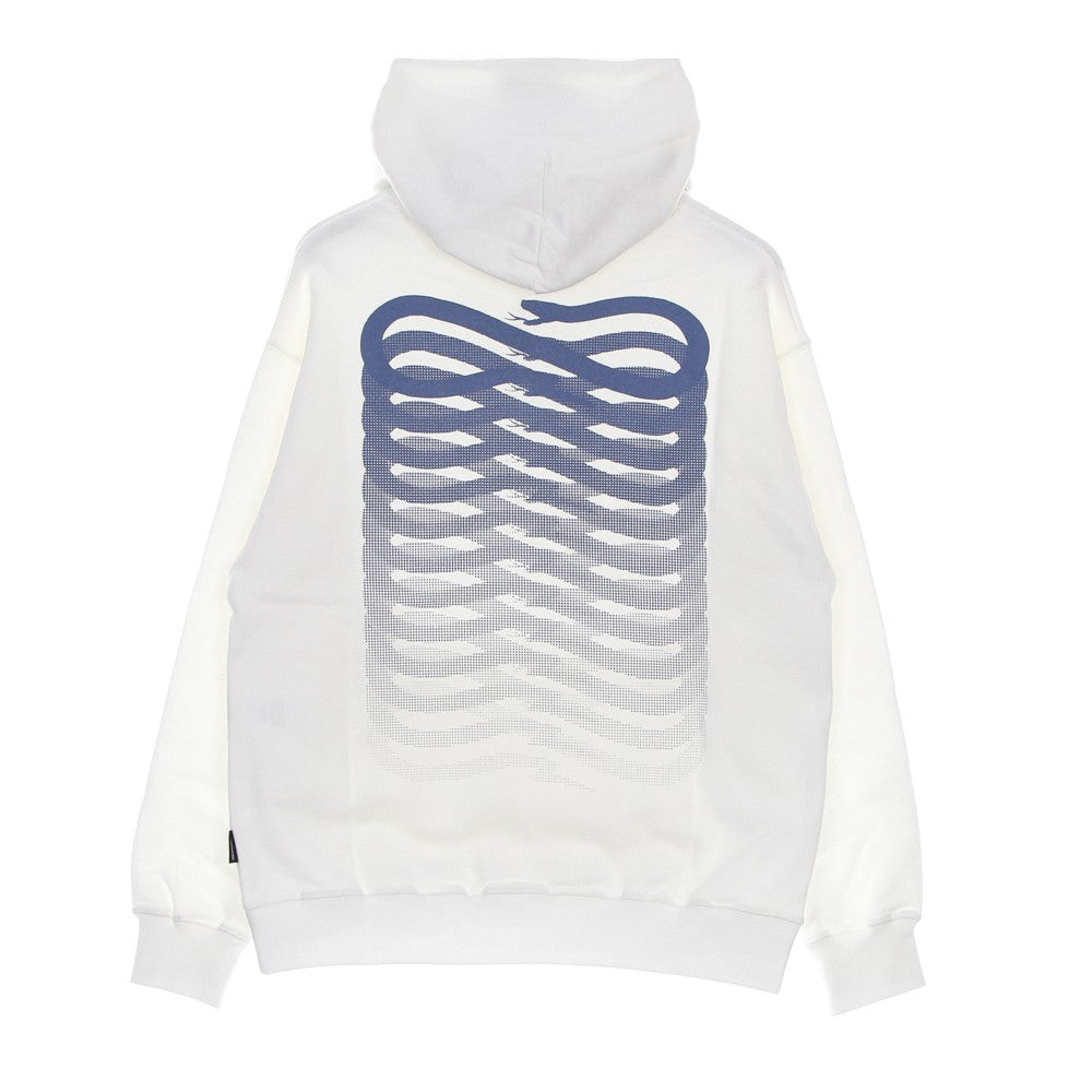 Propaganda, Felpa Leggera Cappuccio Uomo Ribs Blue Hoodie, Natural/blue