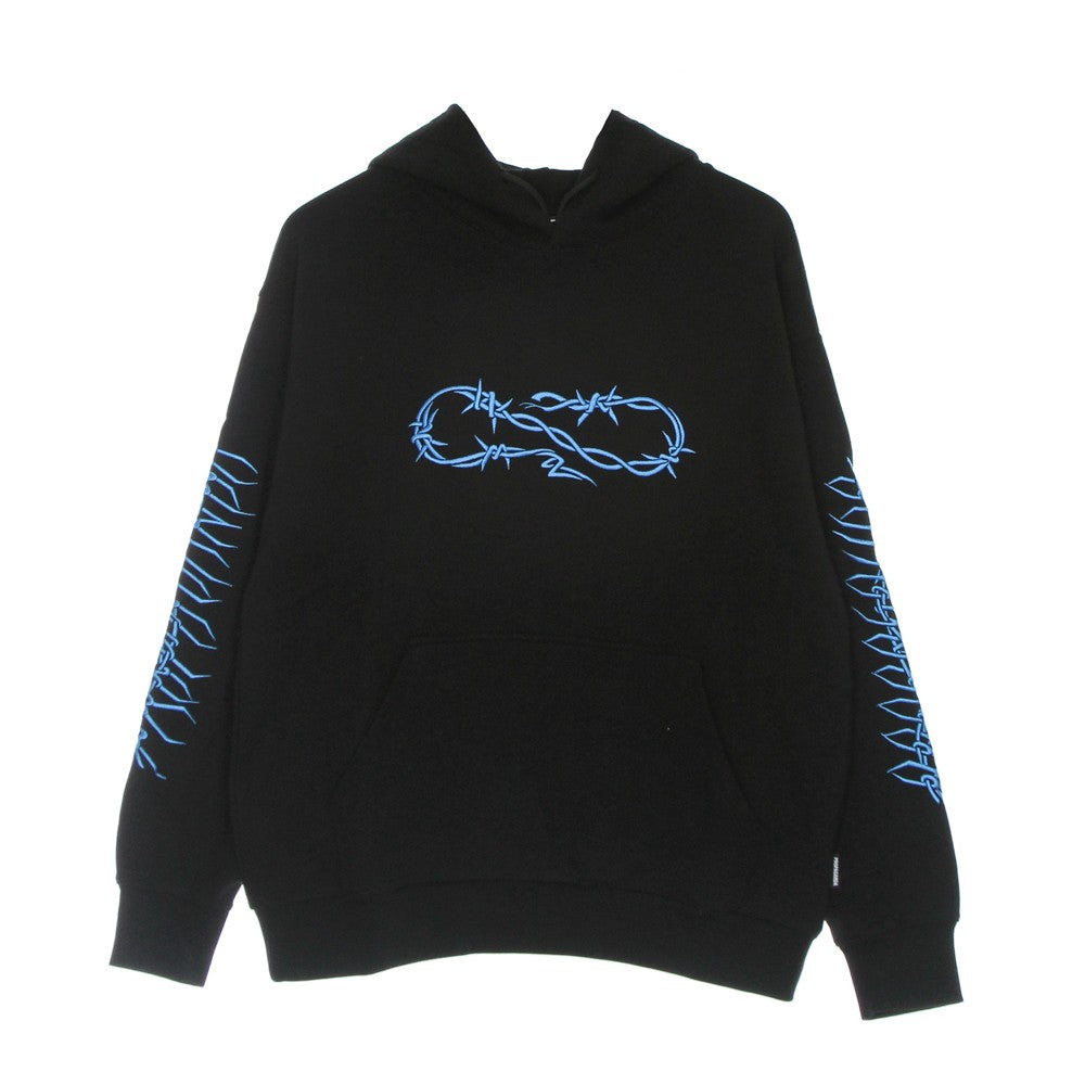 Propaganda, Felpa Leggera Cappuccio Uomo Wire Blue Hoodie, Black/blue