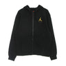 Jordan, Felpa Cappuccio Zip Uomo Jumpman Fleece Full-zip, Black/pollen