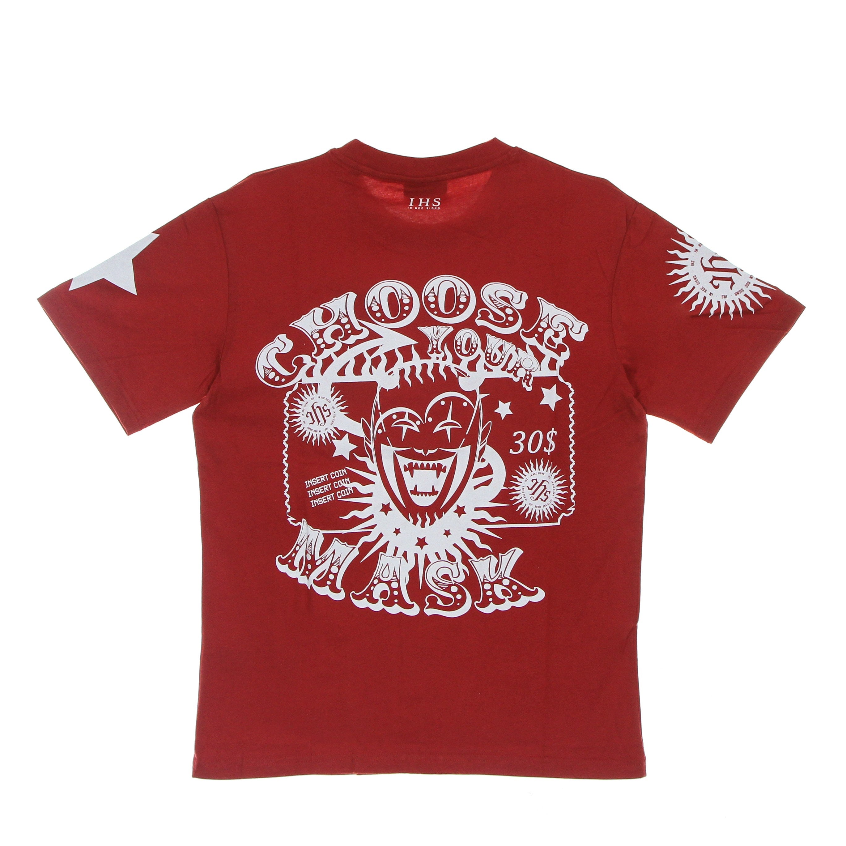 Ihs, Maglietta Uomo Choose Your Mask Tee, Red