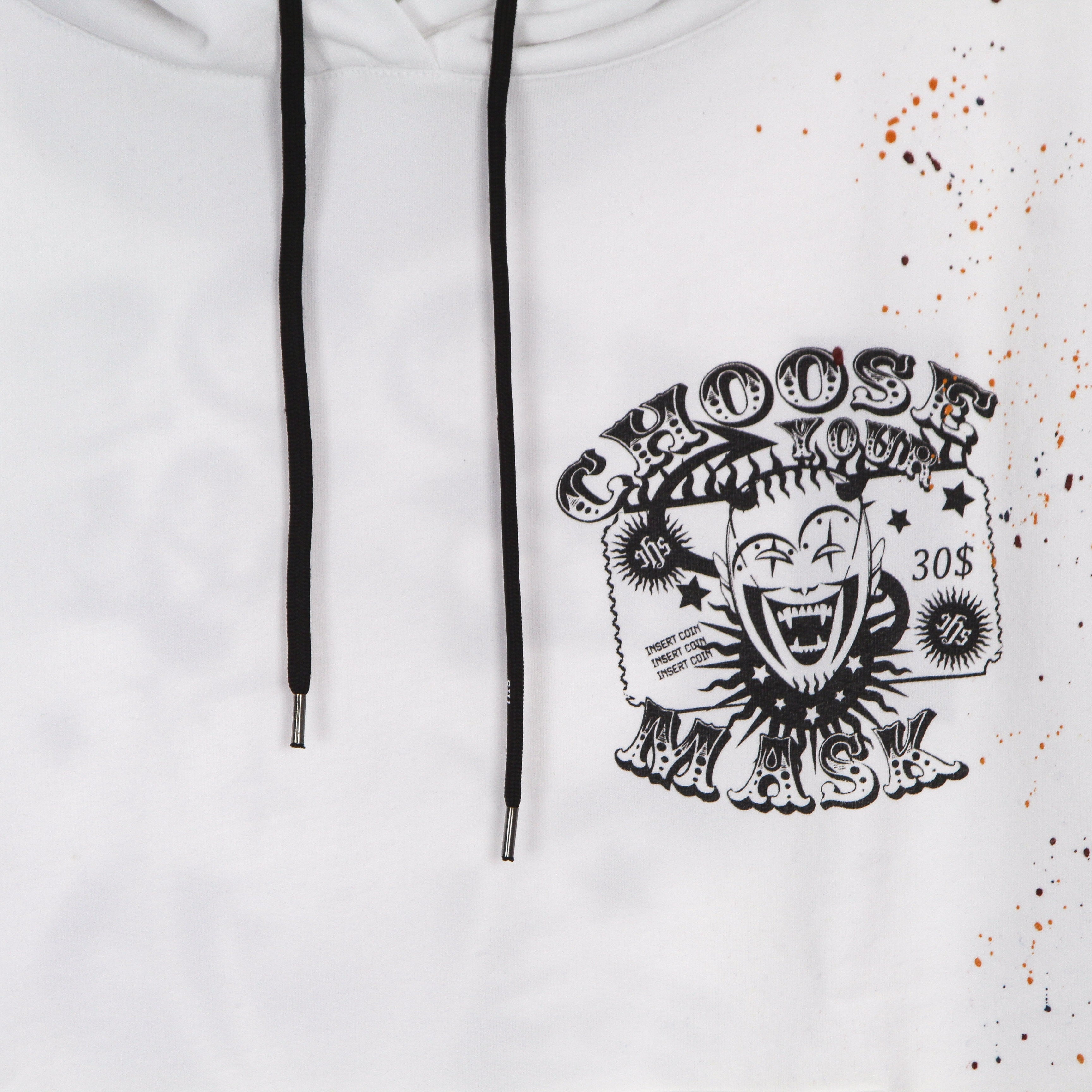 Ihs, Felpa Leggera Cappuccio Uomo Choose Your Mask Hoodie, 