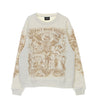 Ihs, Felpa Leggera Girocollo Uomo Respect Your Demon Sweatshirt, Natural