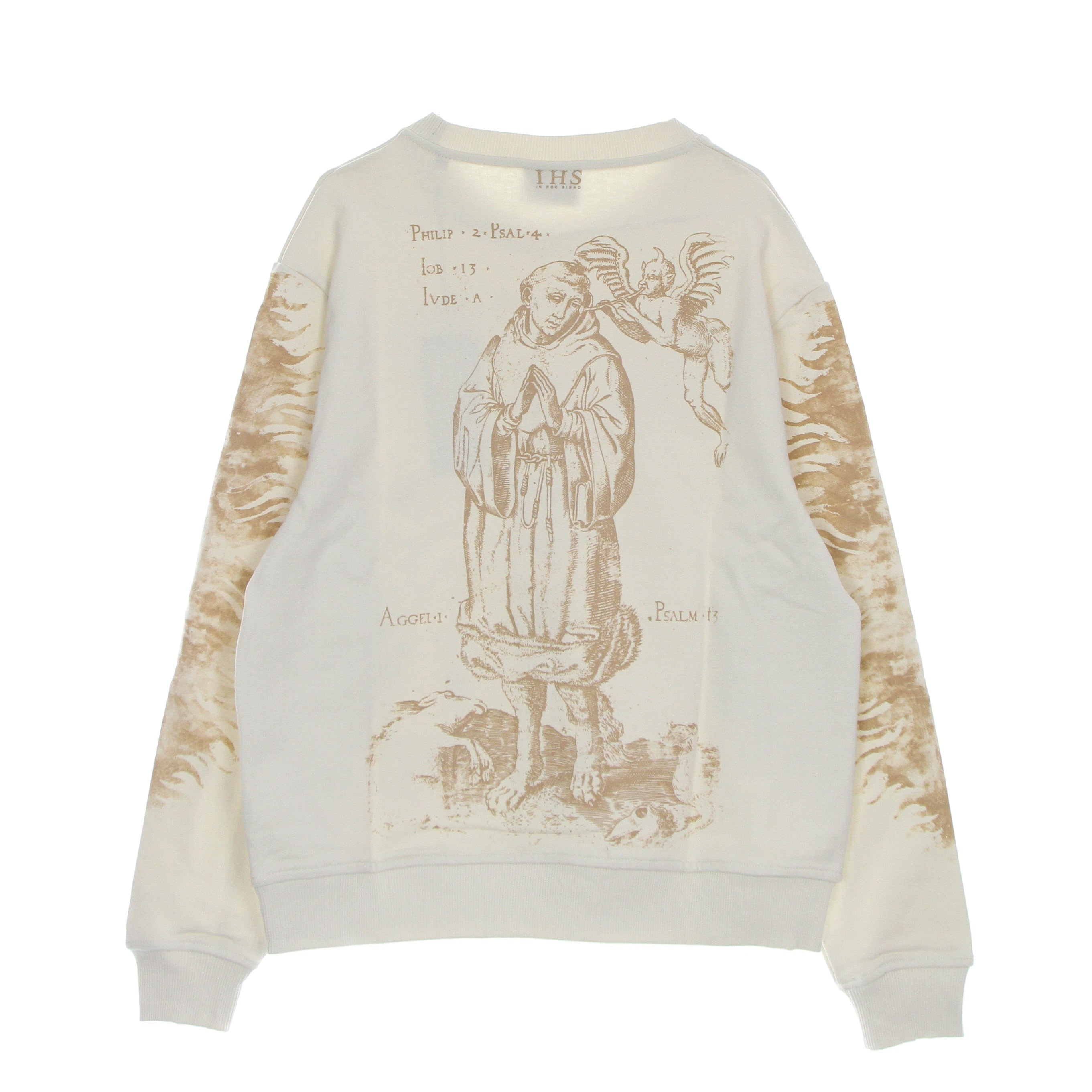 Ihs, Felpa Leggera Girocollo Uomo Respect Your Demon Sweatshirt, 