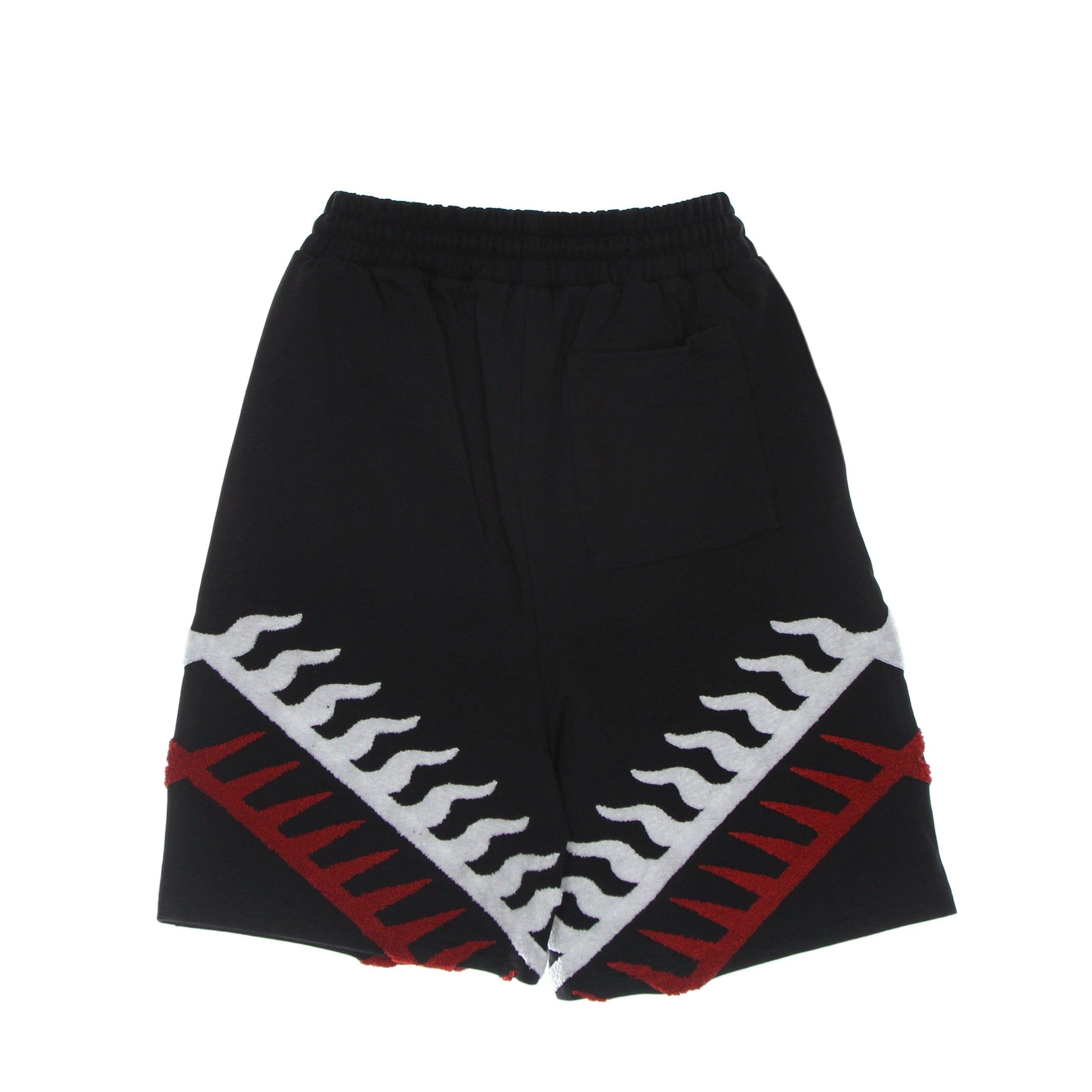 Ihs, Pantalone Corto Tuta Uomo Sponge Graphic Flames Basket Pants, 