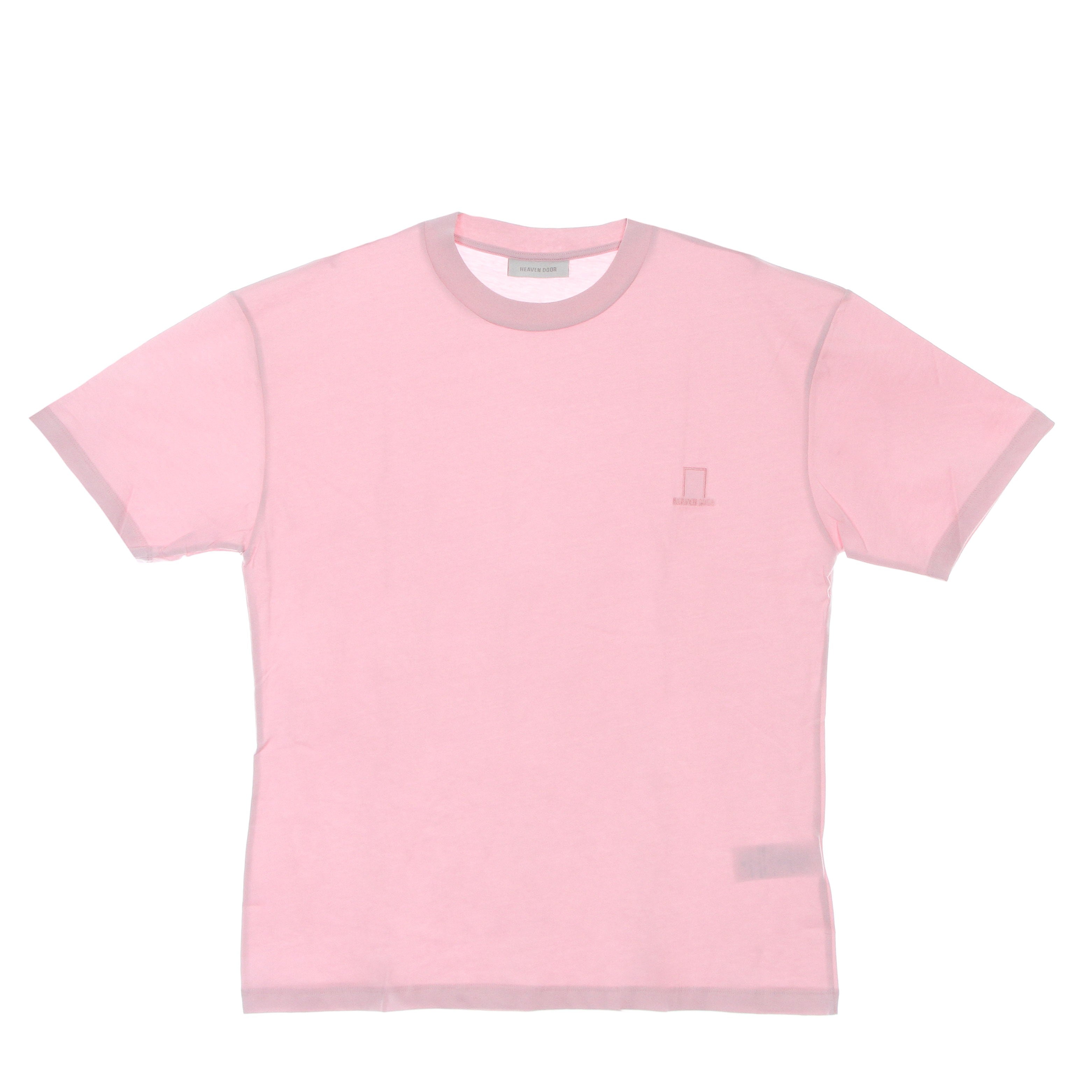 Men's T-Shirt Embroidered Logo Tee Pink