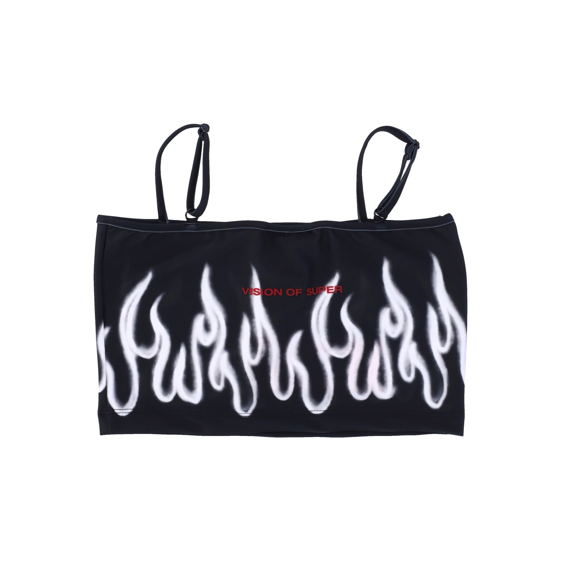 Vision Of Super, Top Donna Spray Flames Top, Black/white