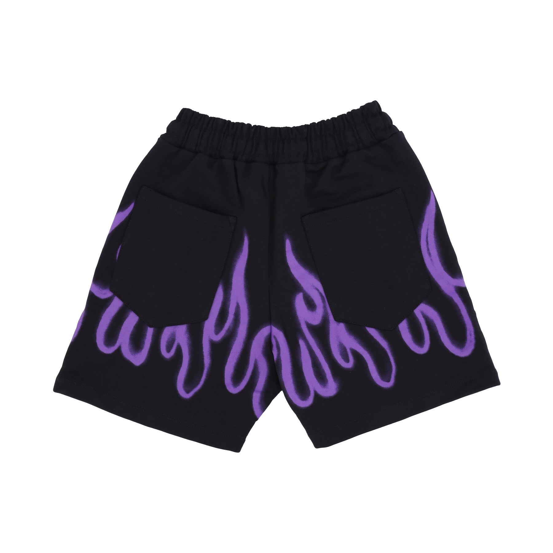 Pantalone Corto Tuta Uomo Spray Flames Shorts Black/purple