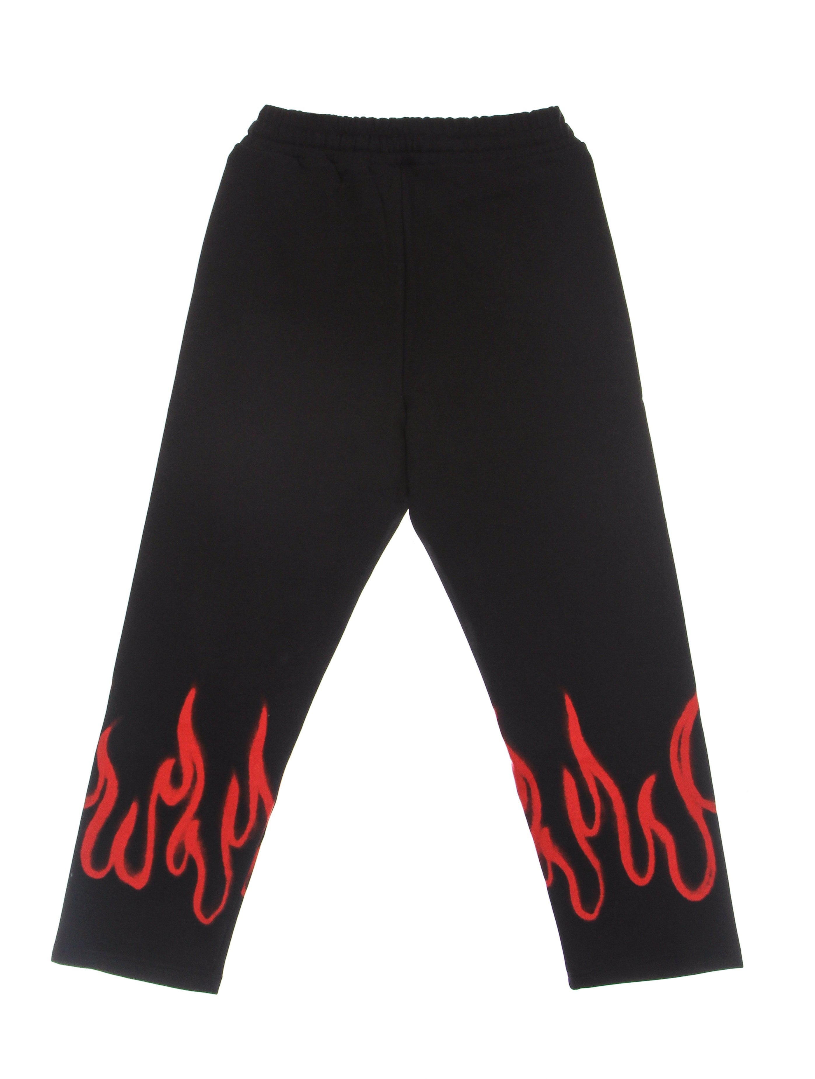 Vision Of Super, Pantalone Tuta Leggero Uomo Spray Flames Pants, 