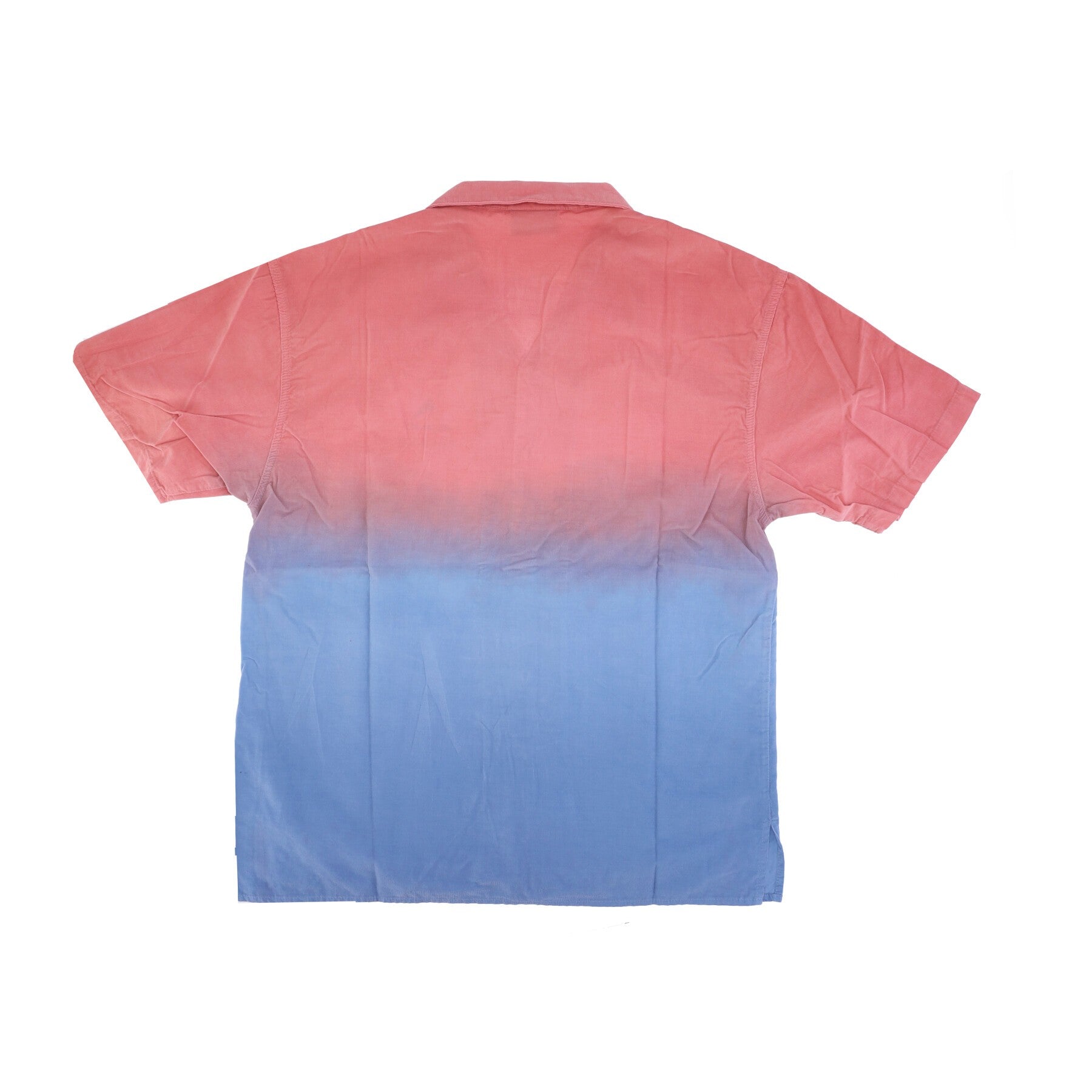 Camicia Manica Corta Uomo Velvet Degrade' Bowling Shirt Pink/sky Blue