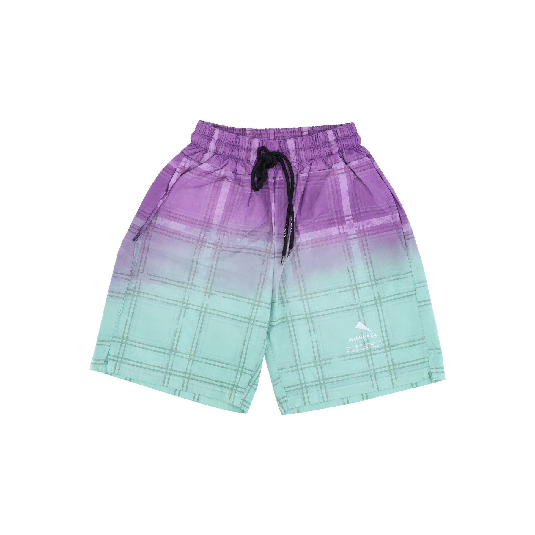 Checked Degrade' Shorts Men's Shorts Purple/green
