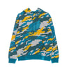 Staple, Felpa Cappuccio Uomo Underhill Camo Hoodie, Teal