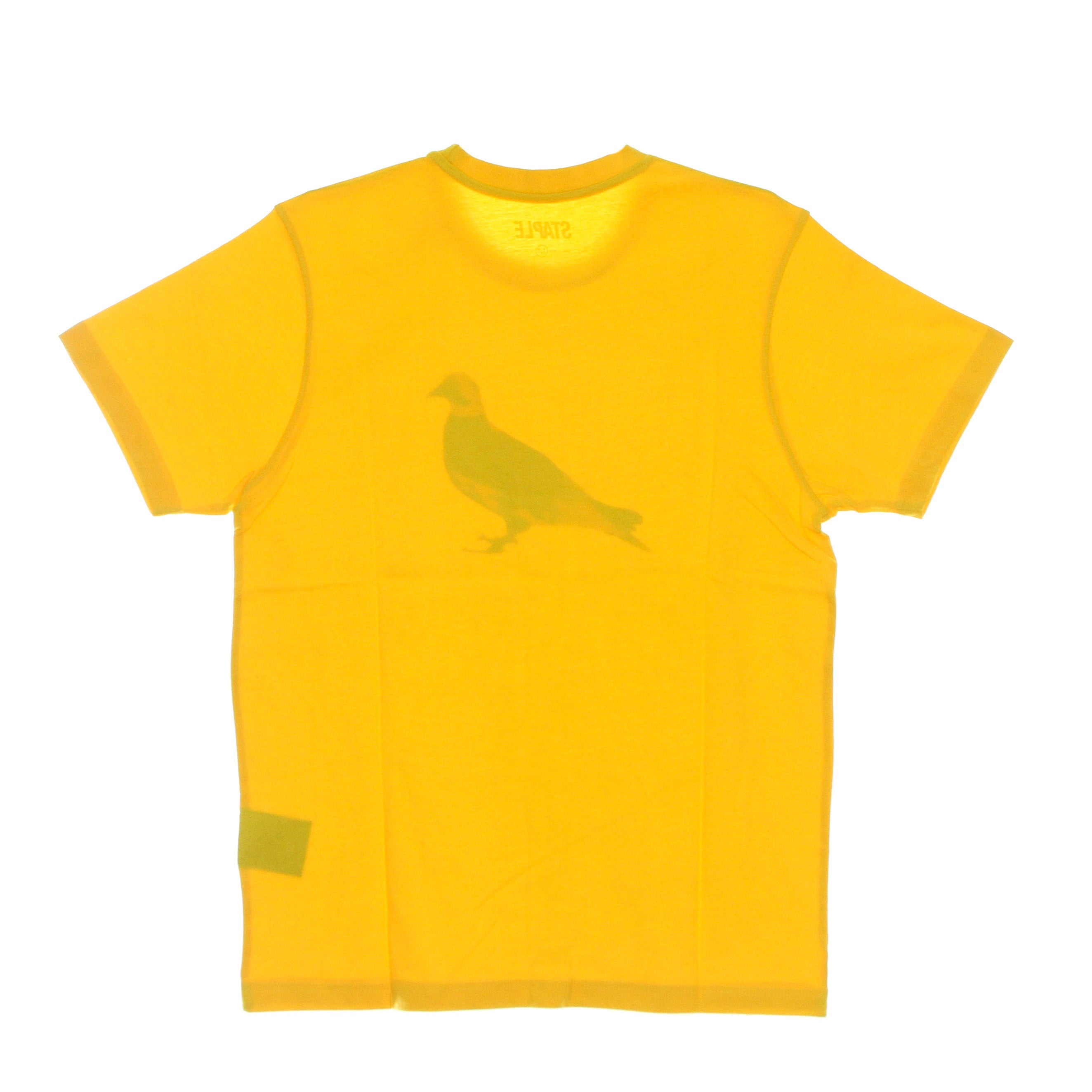 Staple, Maglietta Uomo Underhill Camo Pigeon Tee, Yellow