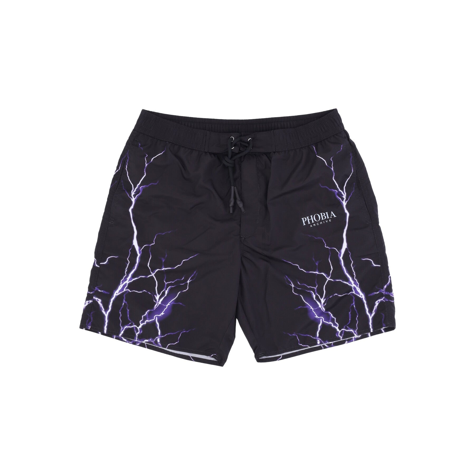 Phobia, Costume Pantaloncino Uomo Lightning Swimwear, Black/purple