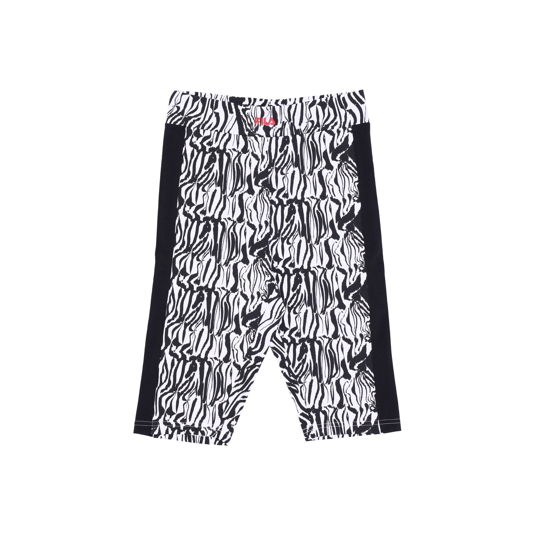 Fila, Pantaloncino Ciclista Donna Bilboa All Over Print Short Leggings, Bright White