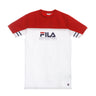 Fila, Vestito Donna Bauska Tee Dress, Bright White/true Red
