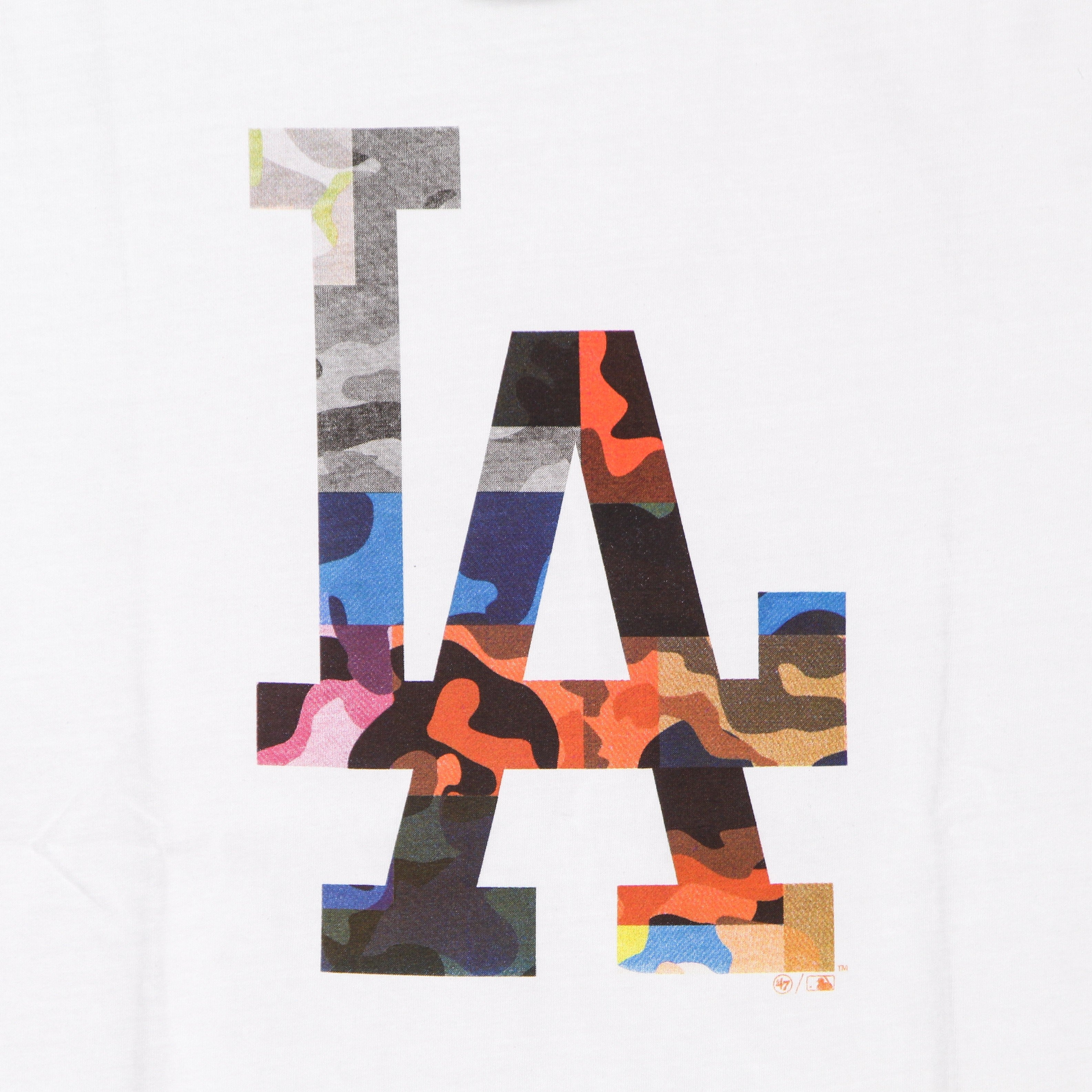 Maglietta Uomo Mlb Psychedelic Camo Echo Tee Losdod White/psychedelic Camo