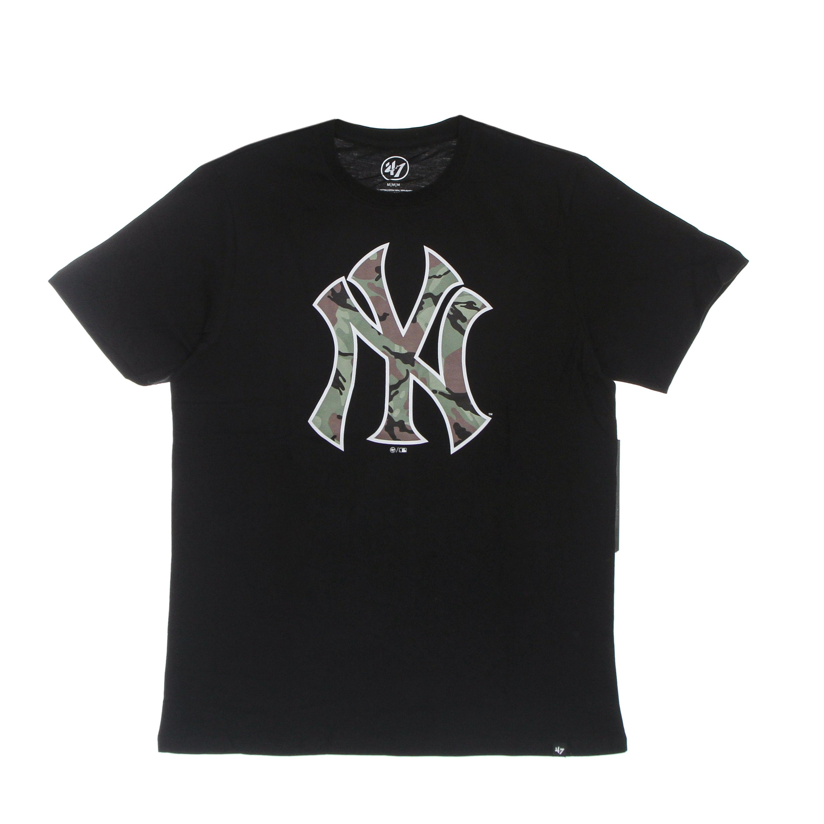47 Brand, Maglietta Uomo Mlb Camo Echo Tee Neyyan, Jet Black/camo