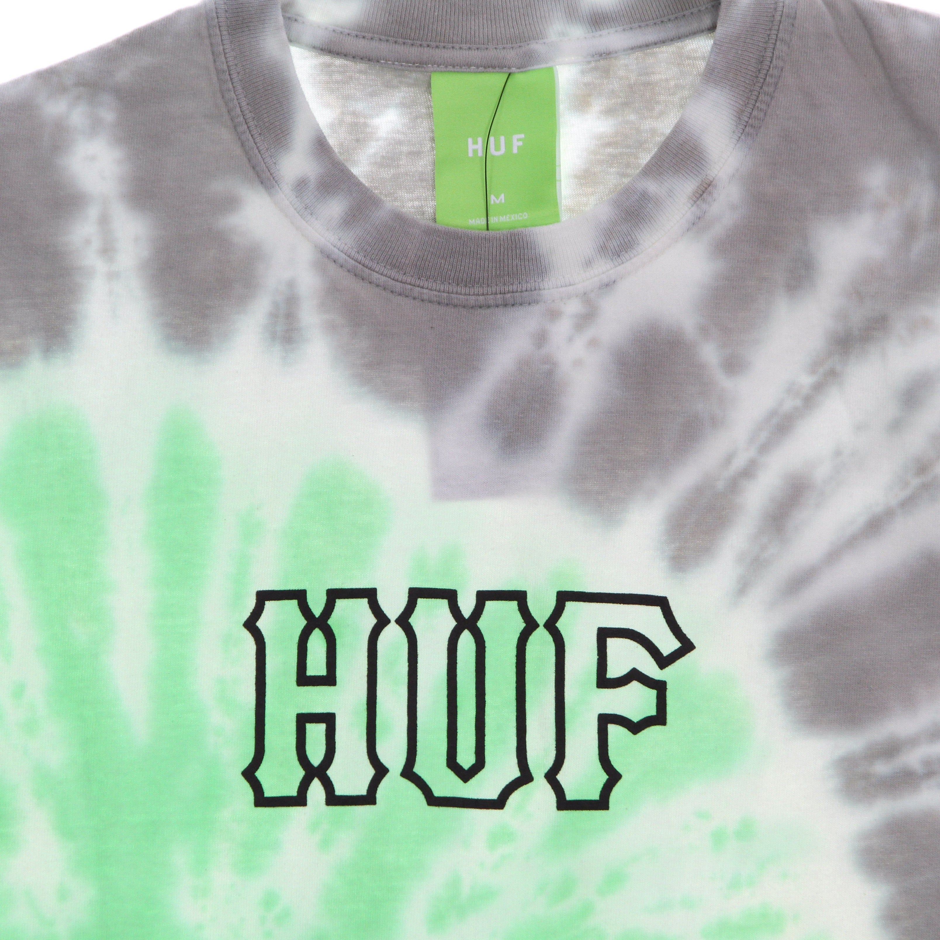 Huf, Maglietta Uomo Sf Dye Tiedye Tee, Huf Green