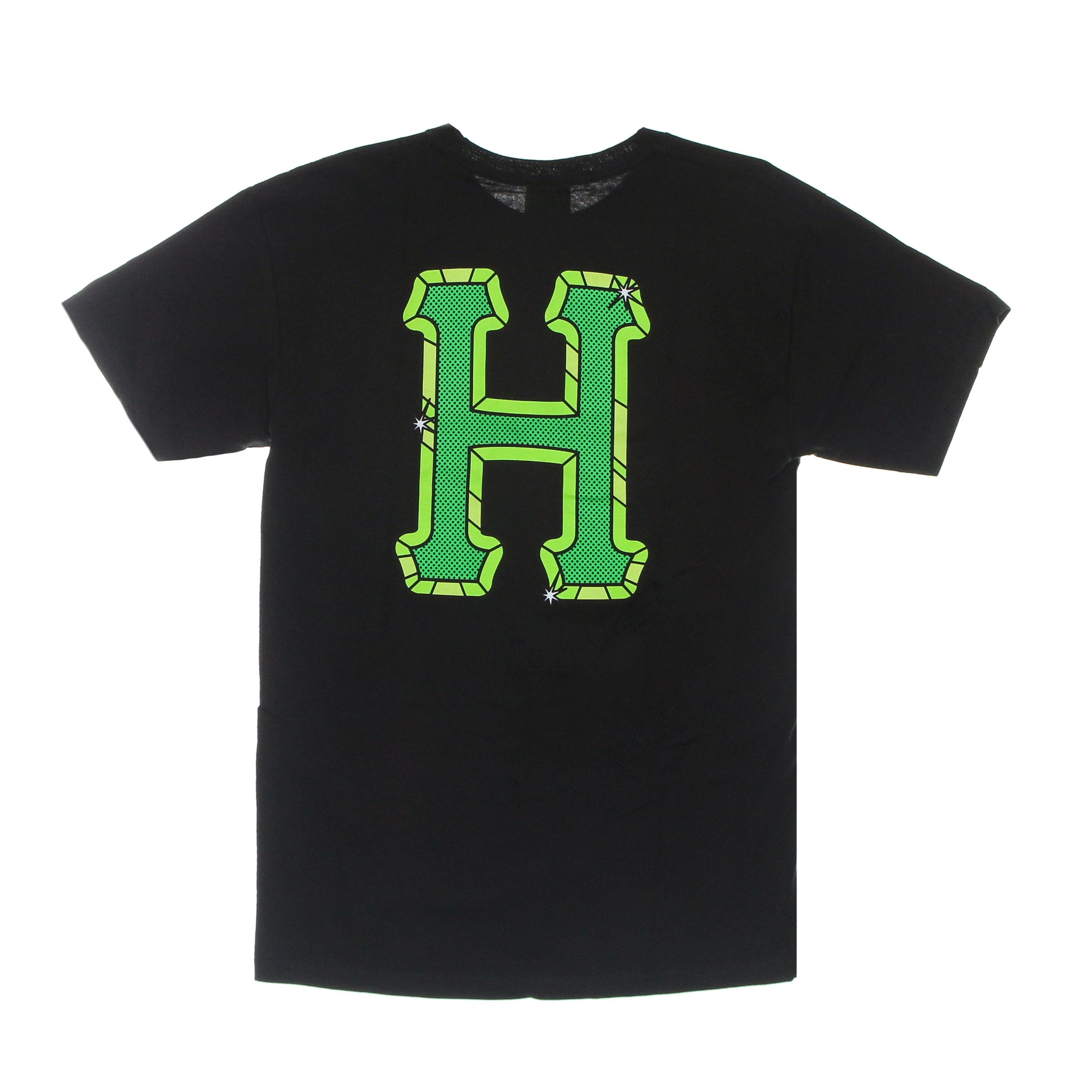 Huf, Maglietta Uomo Amazing H Tee, Black