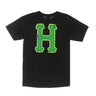 Huf, Maglietta Uomo Amazing H Tee, Black