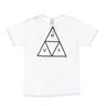 Huf, Maglietta Uomo Essentials Triple Triangle Tee, White