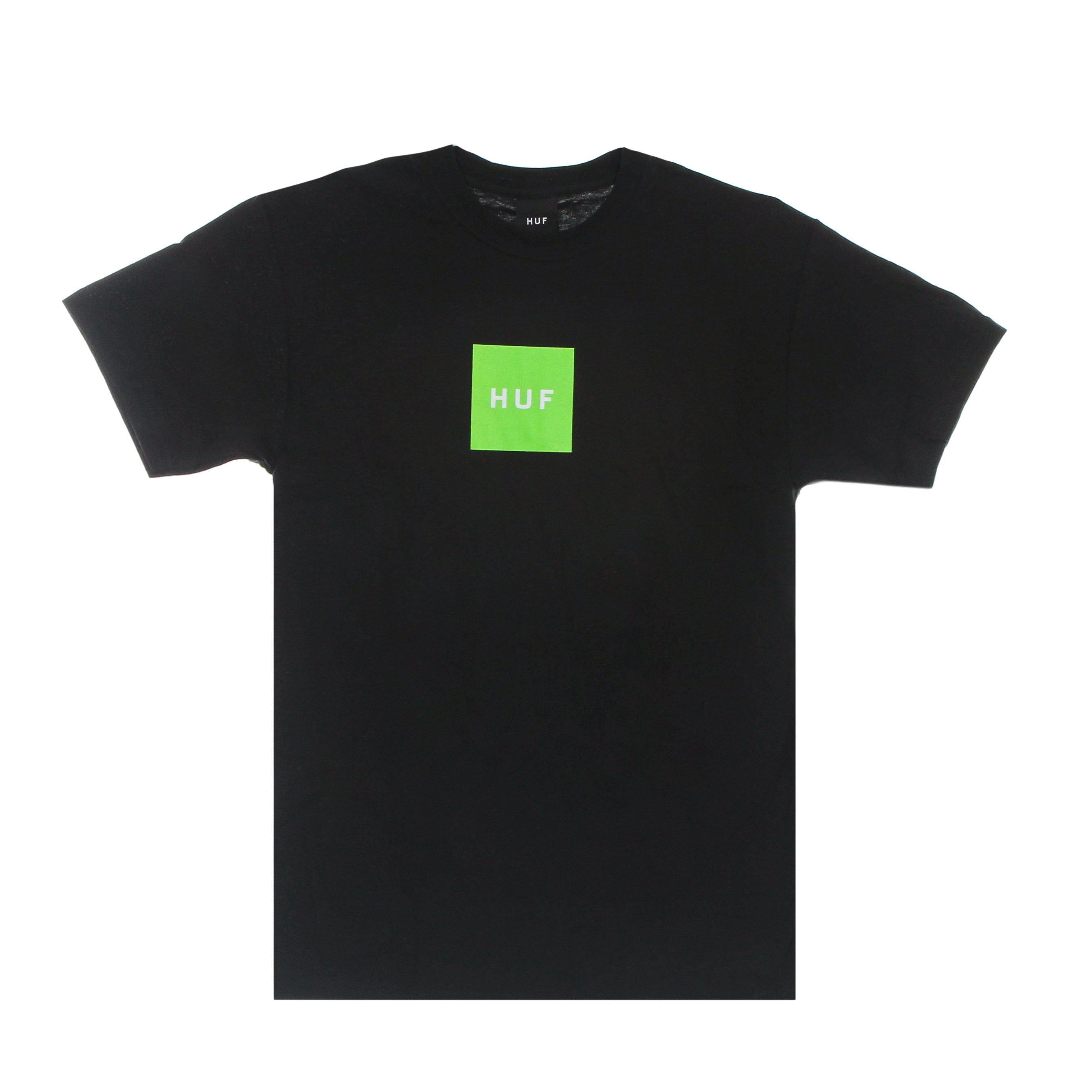 Huf, Maglietta Uomo Essentials Box Logo Tee, Black