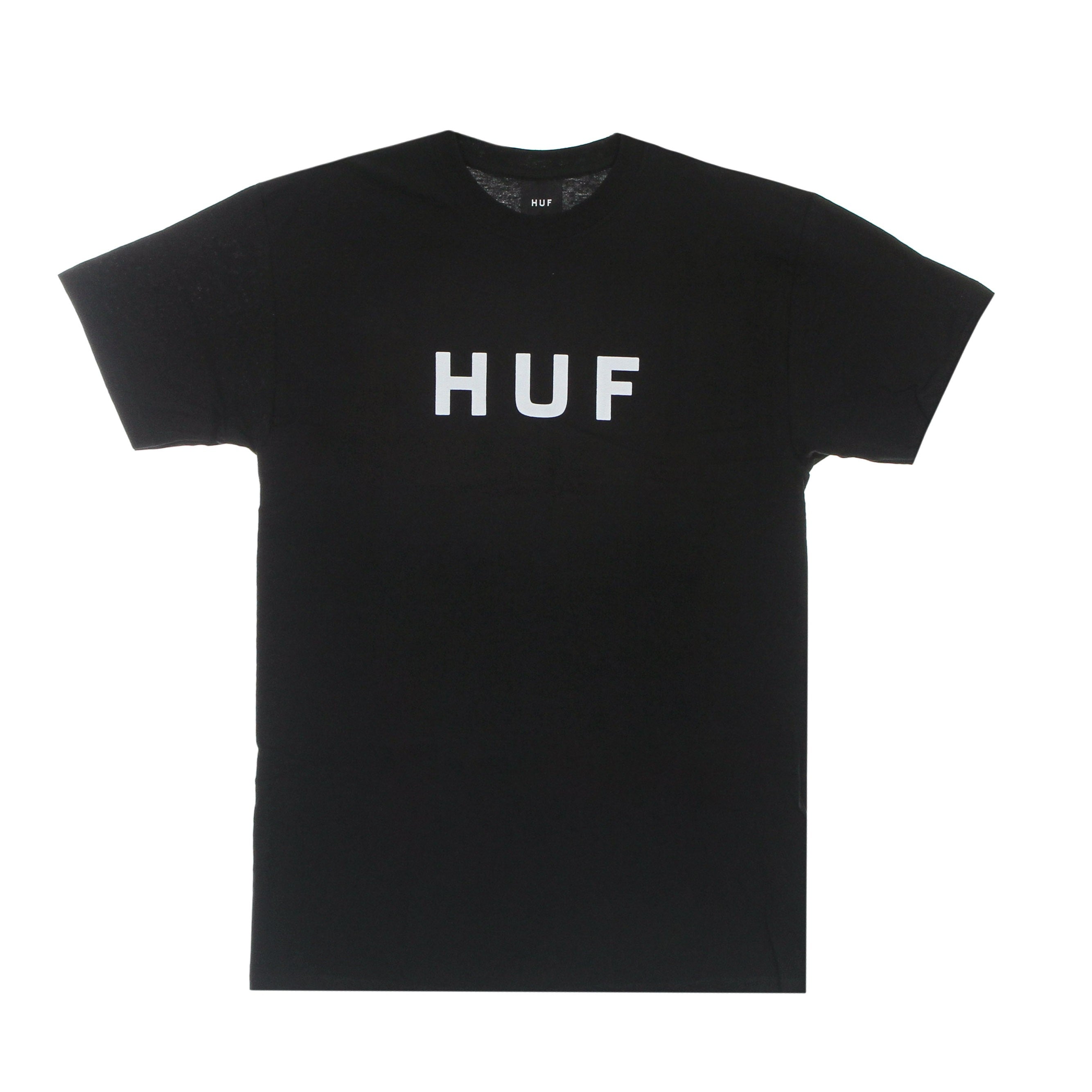 Huf, Maglietta Uomo Essentials Og Logo Tee, Black