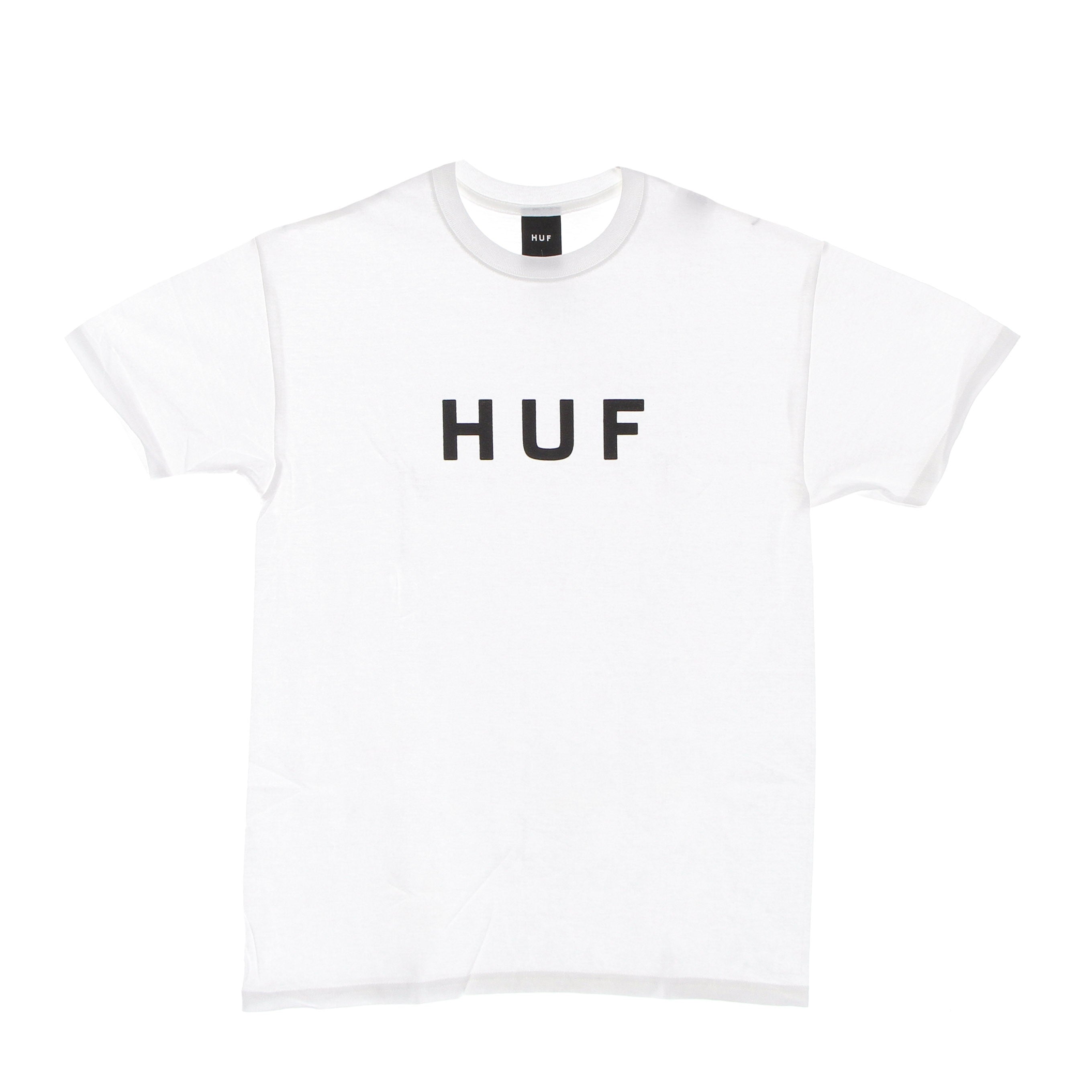 Huf, Maglietta Uomo Essentials Og Logo Tee, White