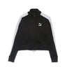 Puma, Felpa Leggera Collo Alto Corta Donna T7 Crop Track Jacket, Black
