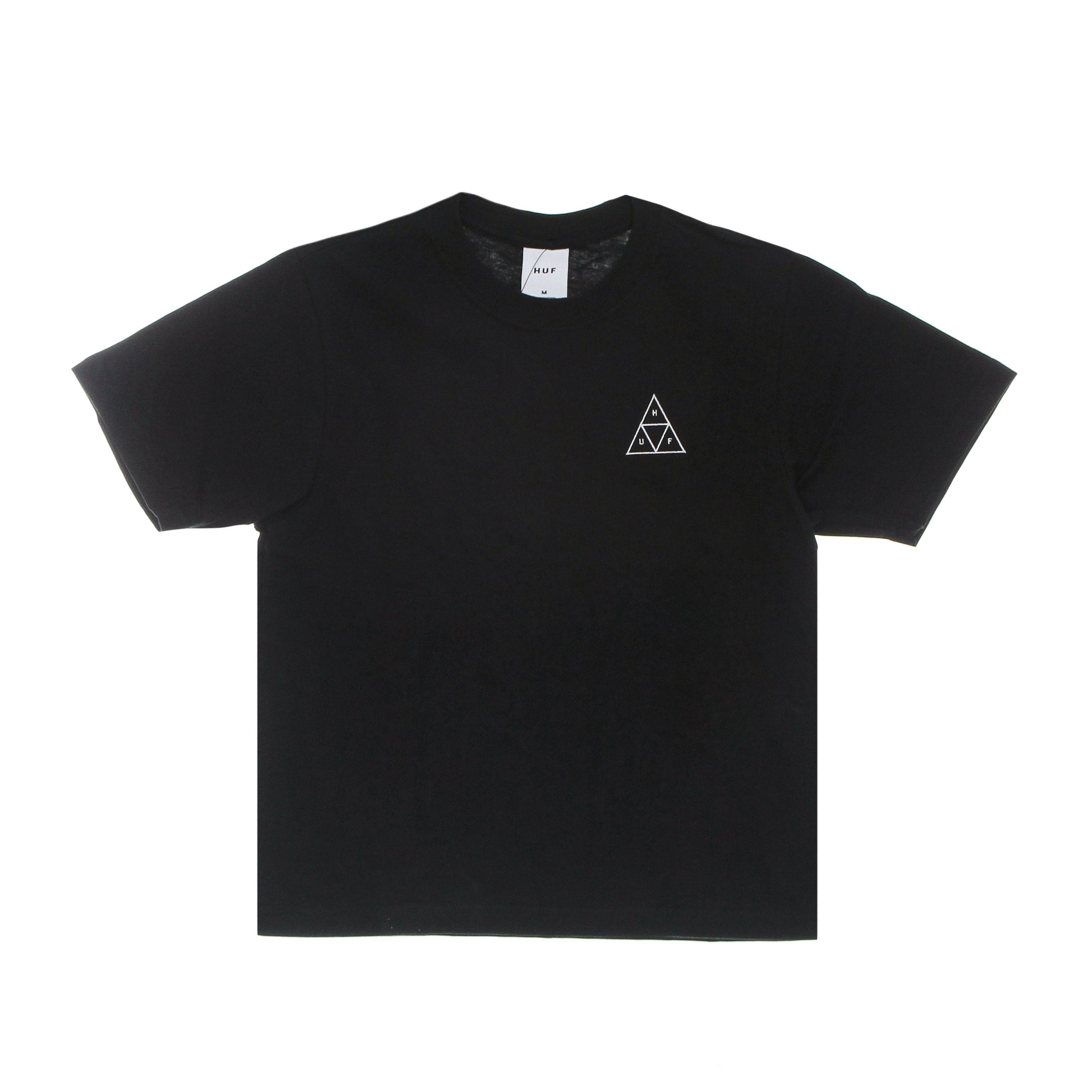 Huf, Maglietta Donna Embroidered Triple Triangle Relax Tee, Black