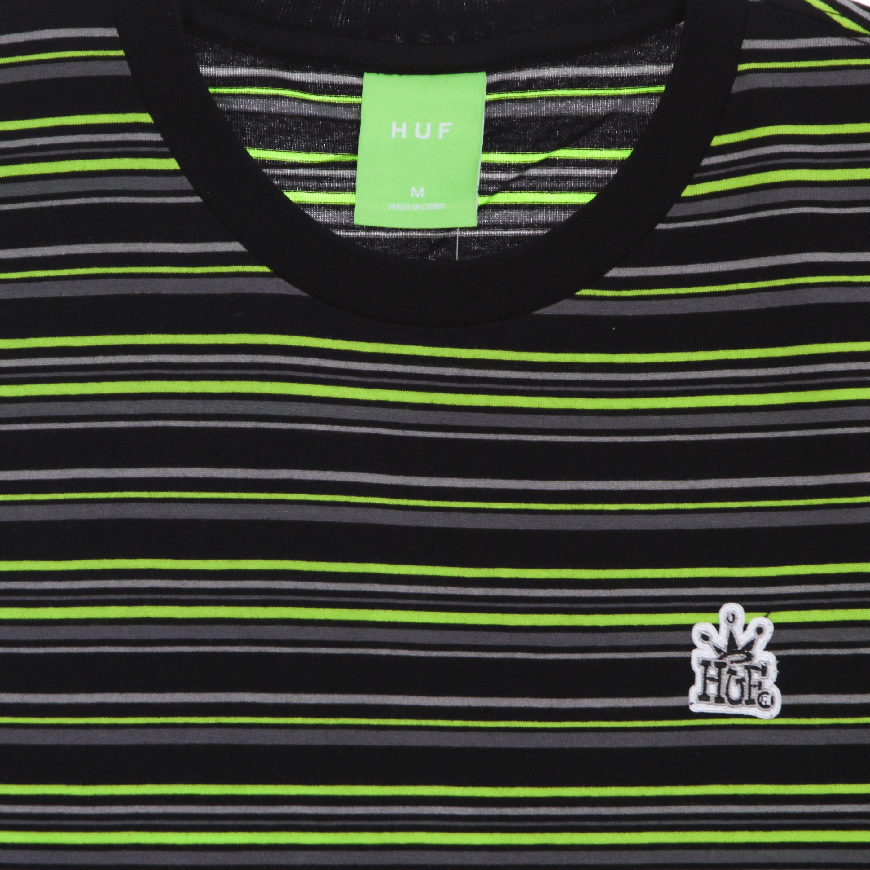 Huf, Maglietta Uomo Crown Stripe Knit Top, 