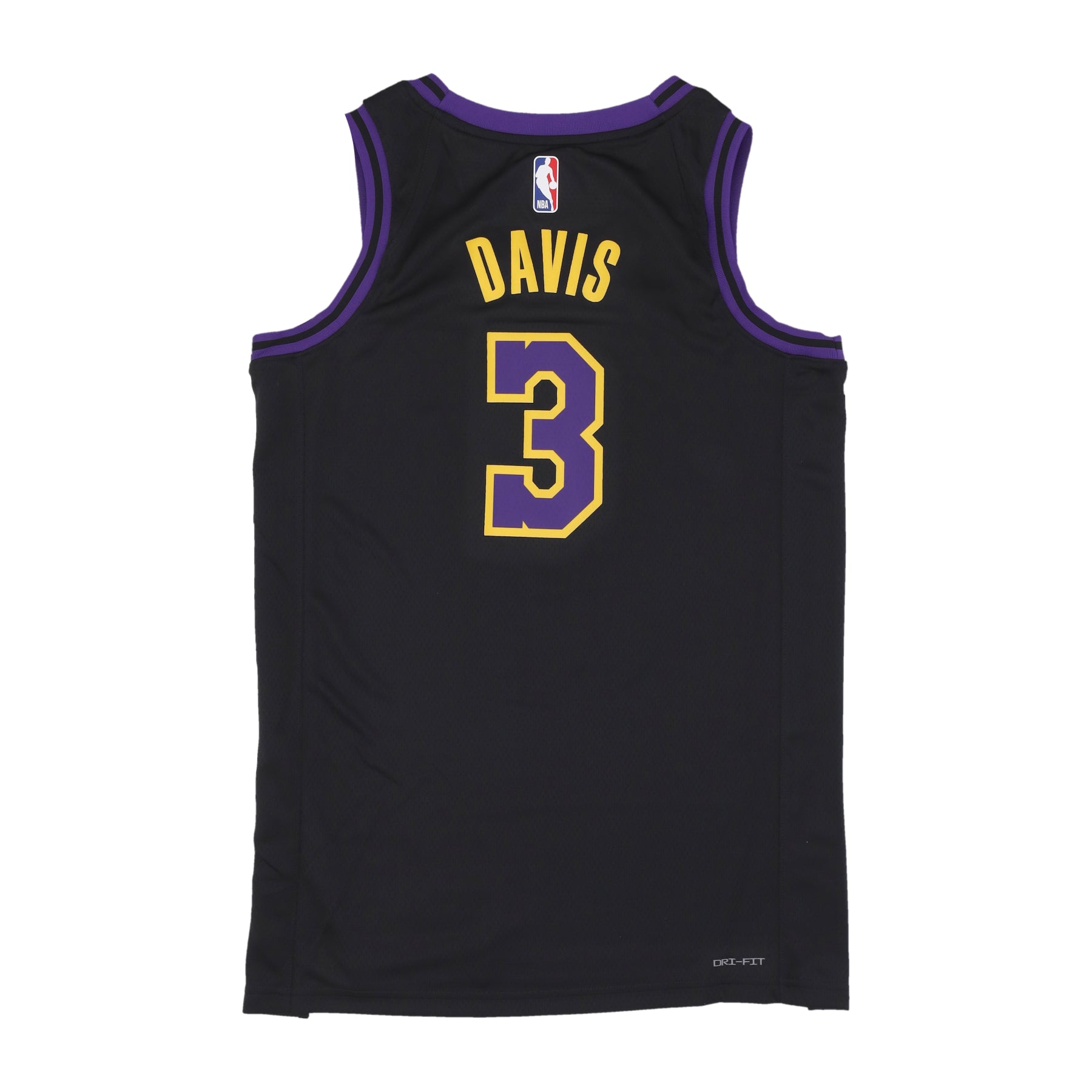 Canotta Basket Uomo Nba City Edition 2023/24 Dri-fit Swingman Jersey No 3 Anthony Davis Loslak Black DX8506-011